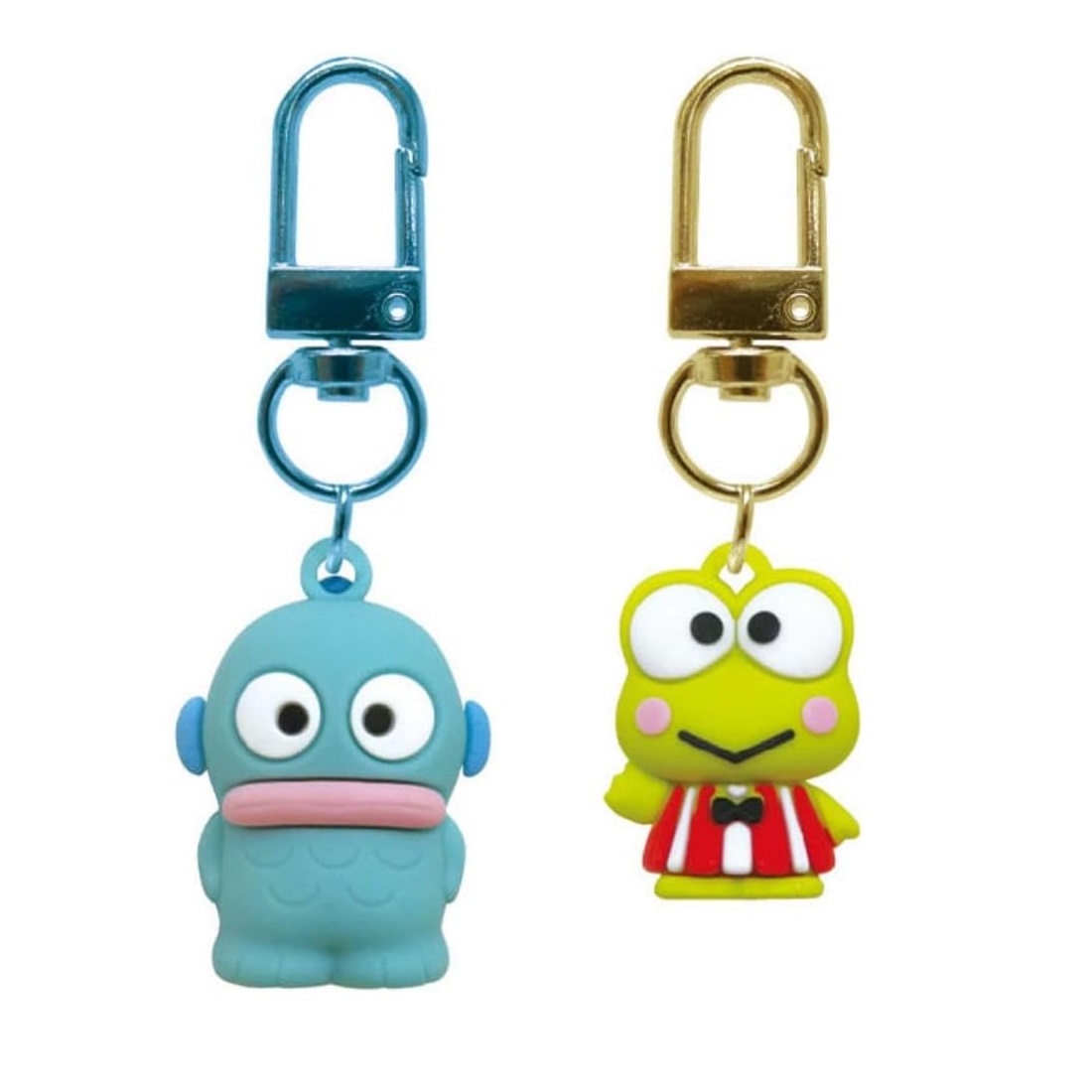 現貨｜【一套兩個】Sanrio Hangyodon 水怪 & Keroppi 日版 PVC 立體 吊飾鎖匙扣 (SAC-PK-HK)