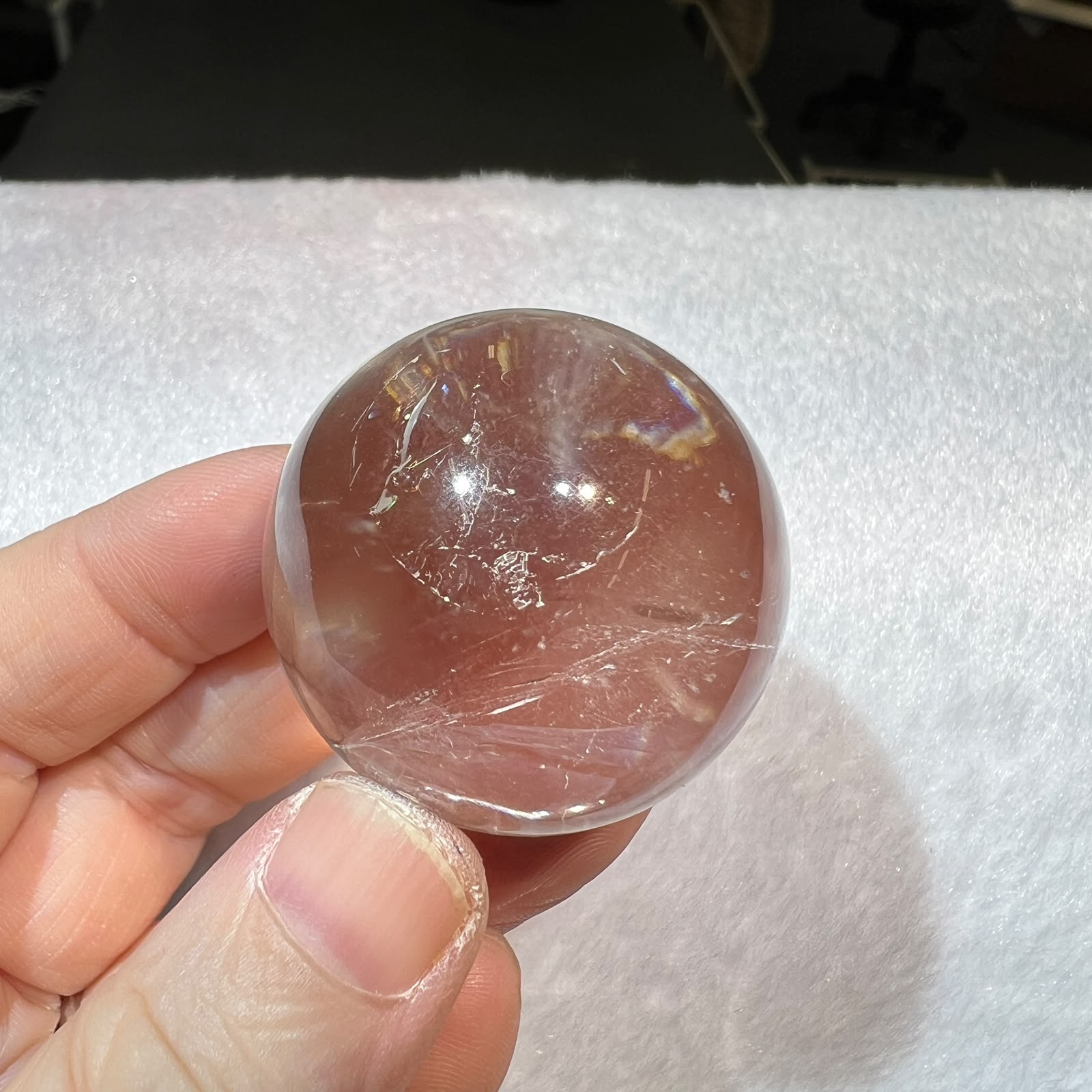 白水晶球 3.5cm+/- (不連座)#CA0066
