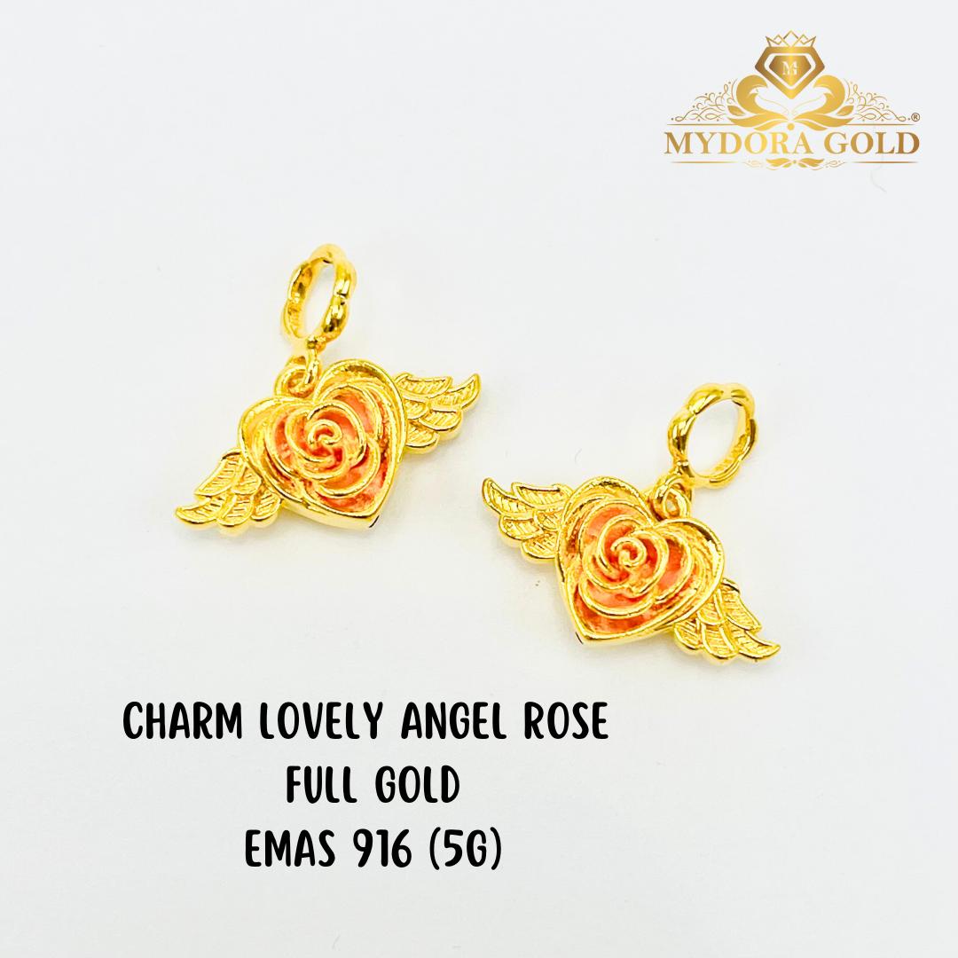 MYDORA Charm Lovely Angel Rose Full Gold (5G) l EMAS 916/22K