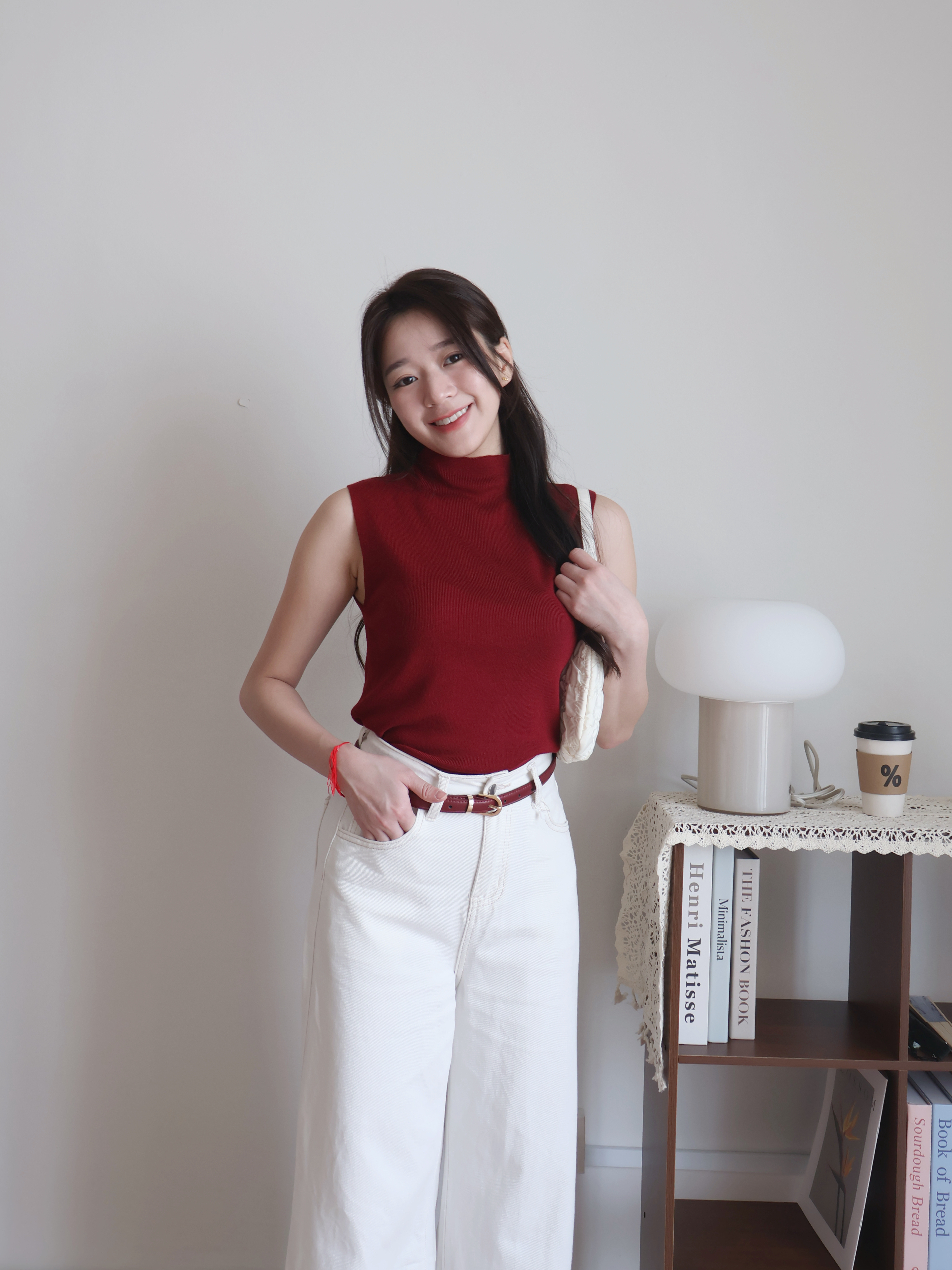 Asher Knitted Top | Red