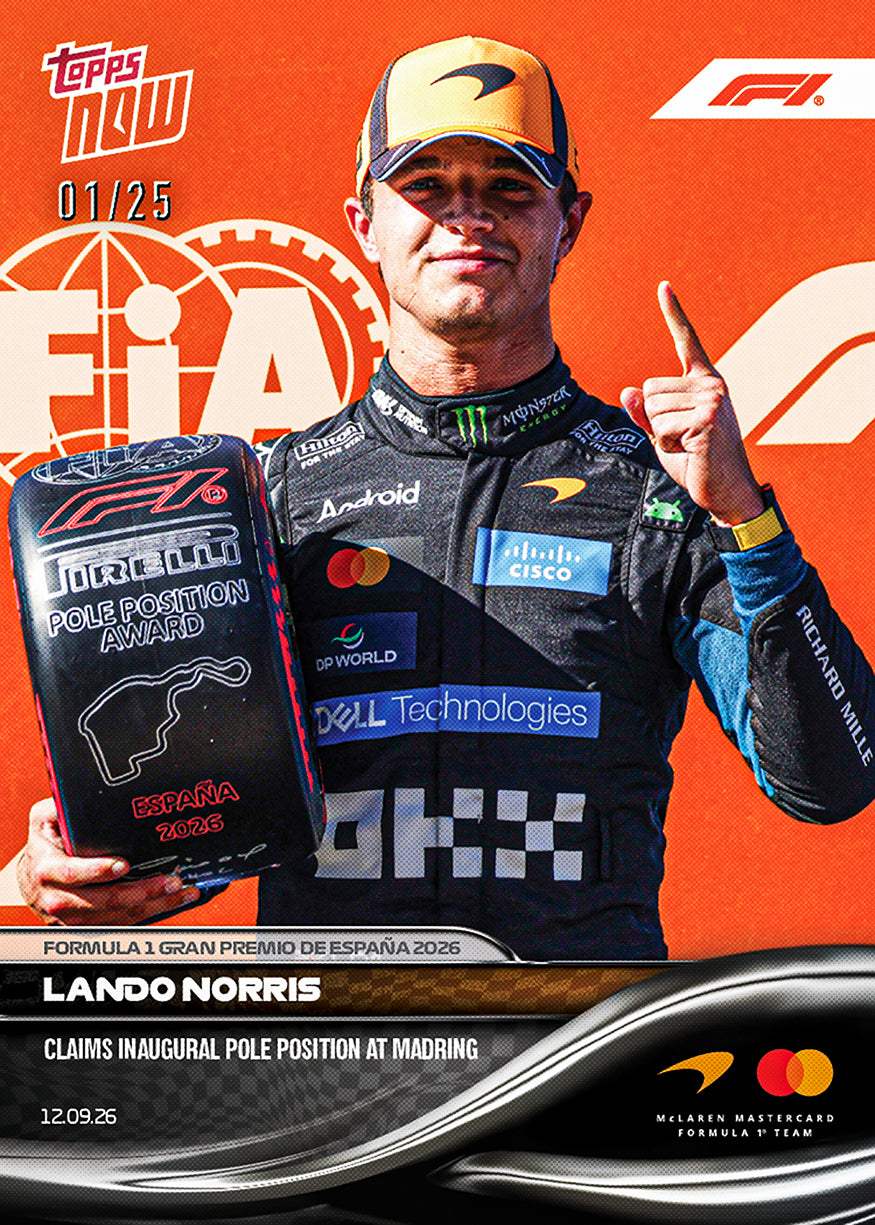 Lando Norris - 2026 Formula 1® Topps NOW® #58【團購】
