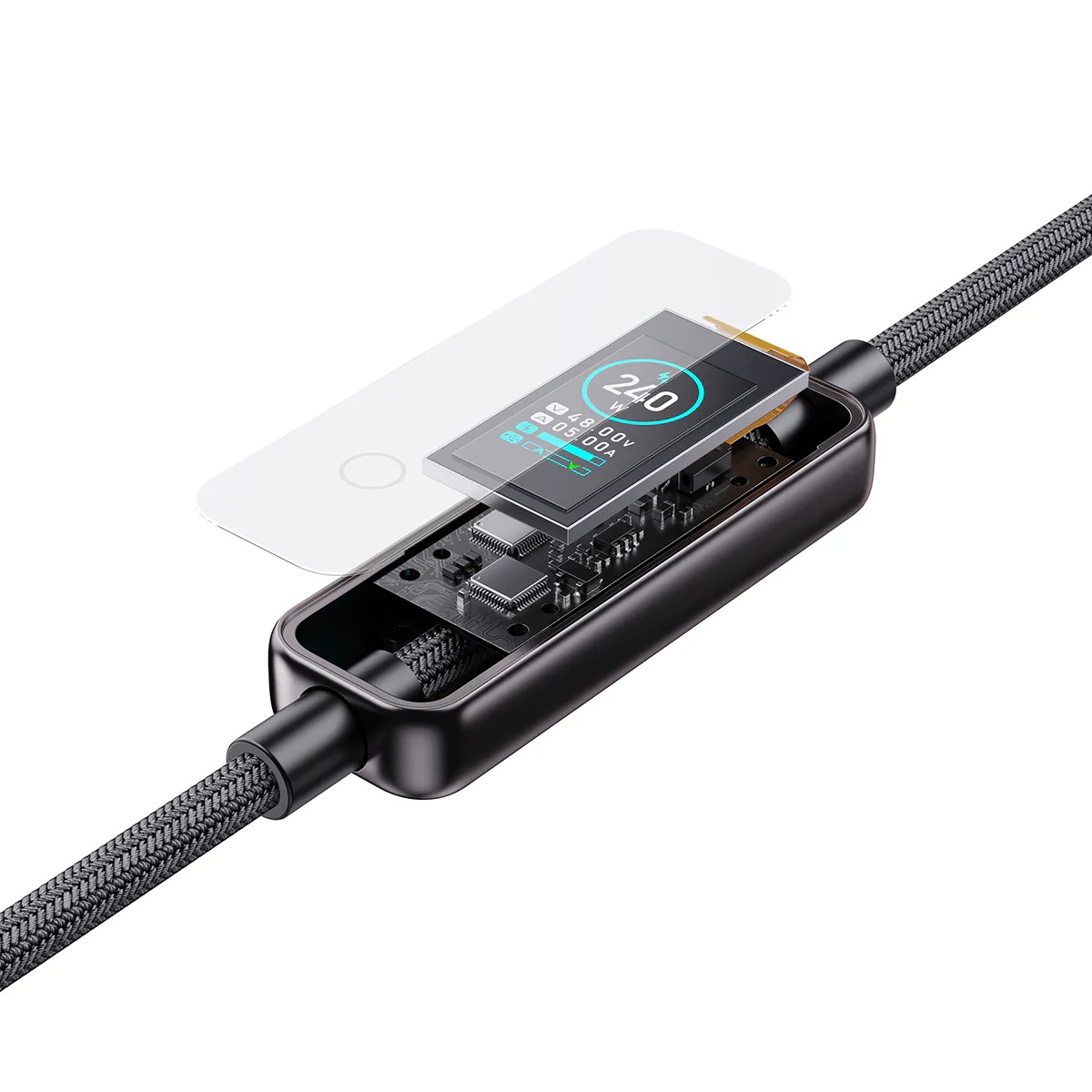 XPower SONAR SR240 TFT顯示鋅合金 240W PD3.1高速傳輸充電線