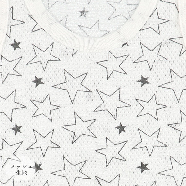 🇯🇵預訂 日本直送🇯🇵清爽材質星星菠蘿滿印純棉網眼背心包屁衣三件套