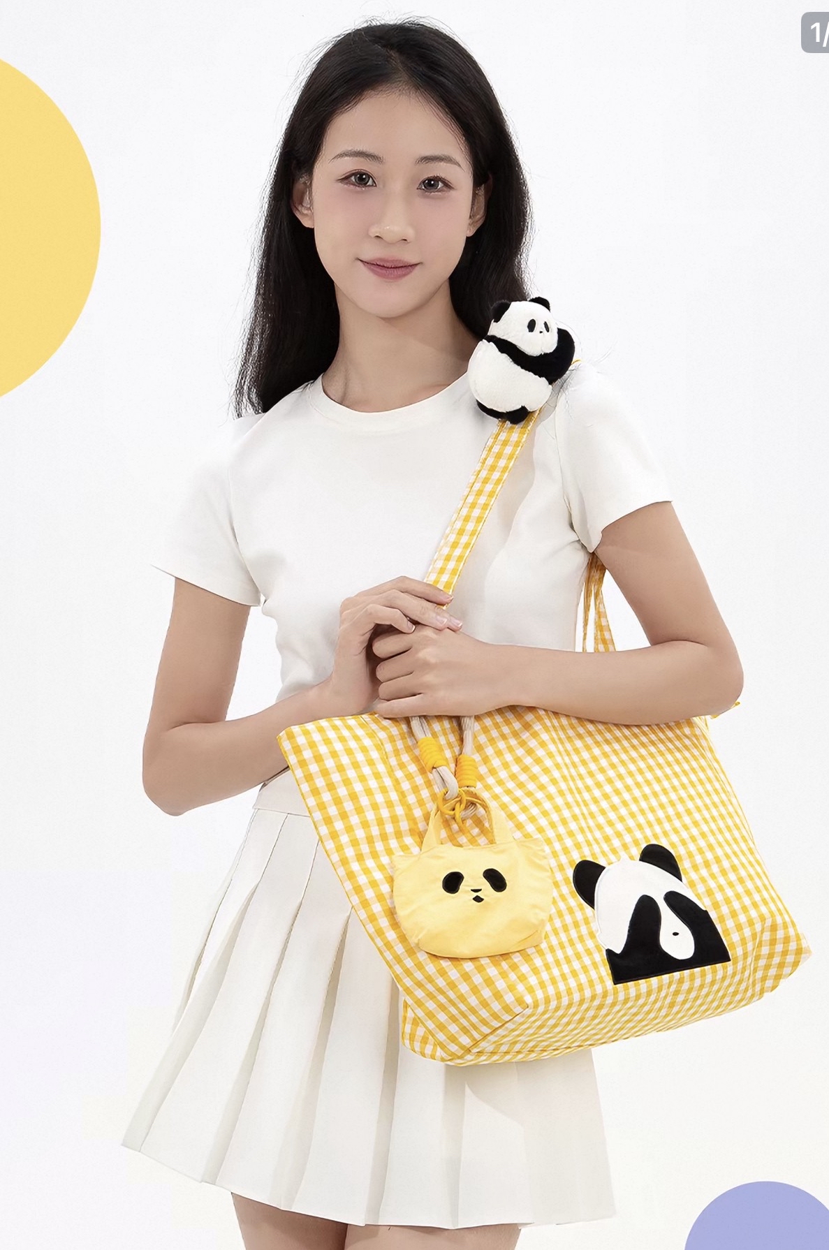 Black & White Panda Shoulder Bag