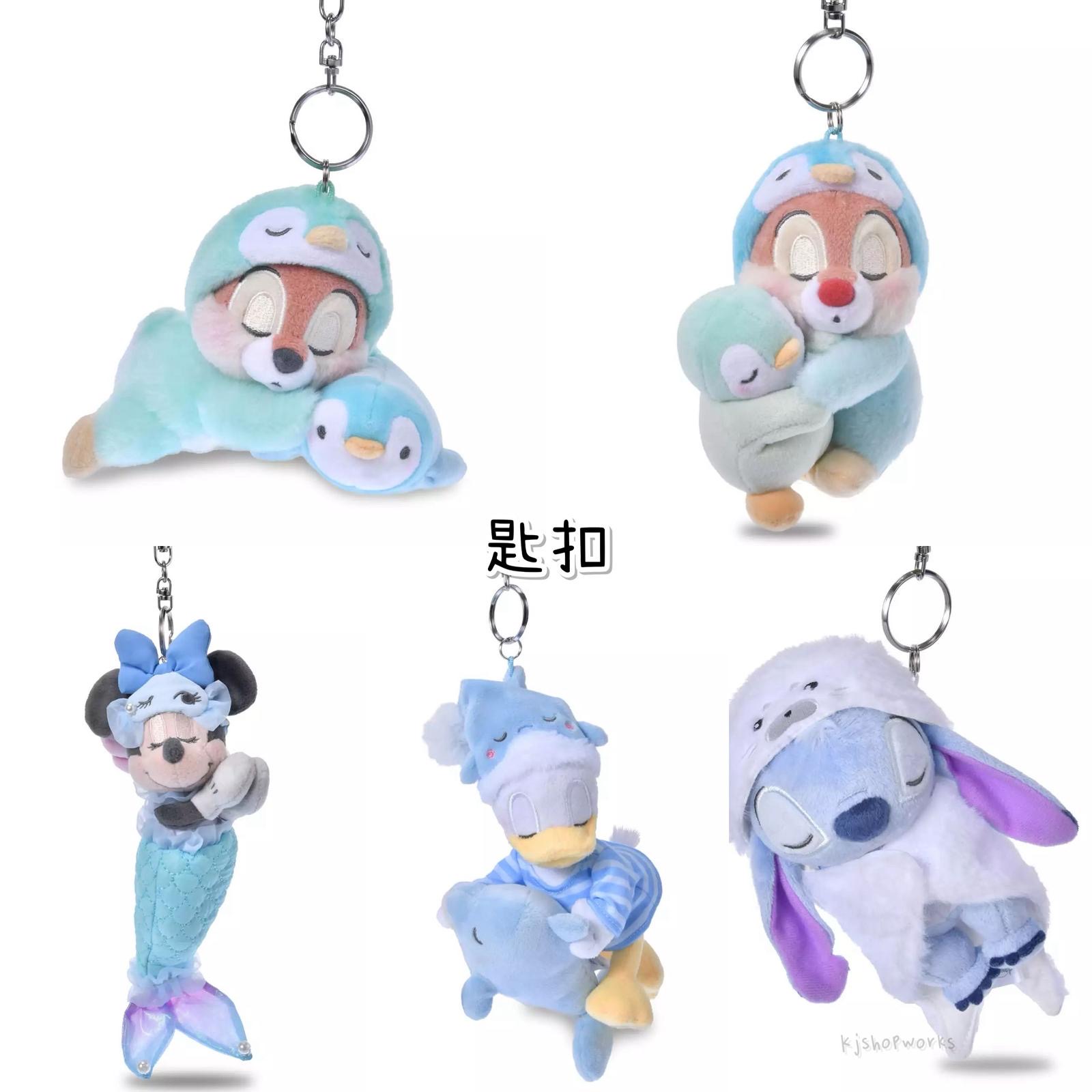 預訂 Disney Pajama Style 吊飾 Chipndale Donlad Minnie Stitch 