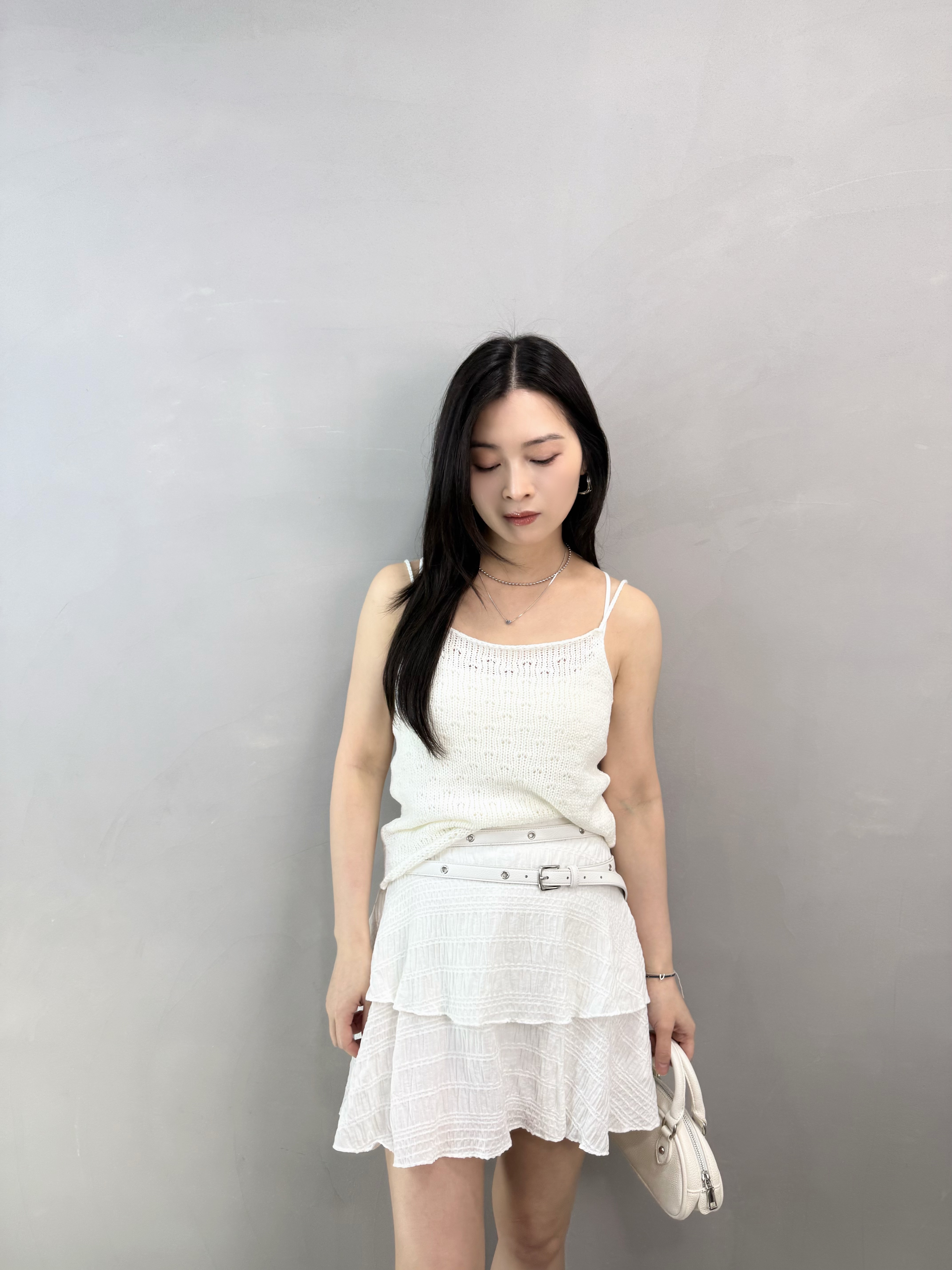 M80 壓花層層裙褲