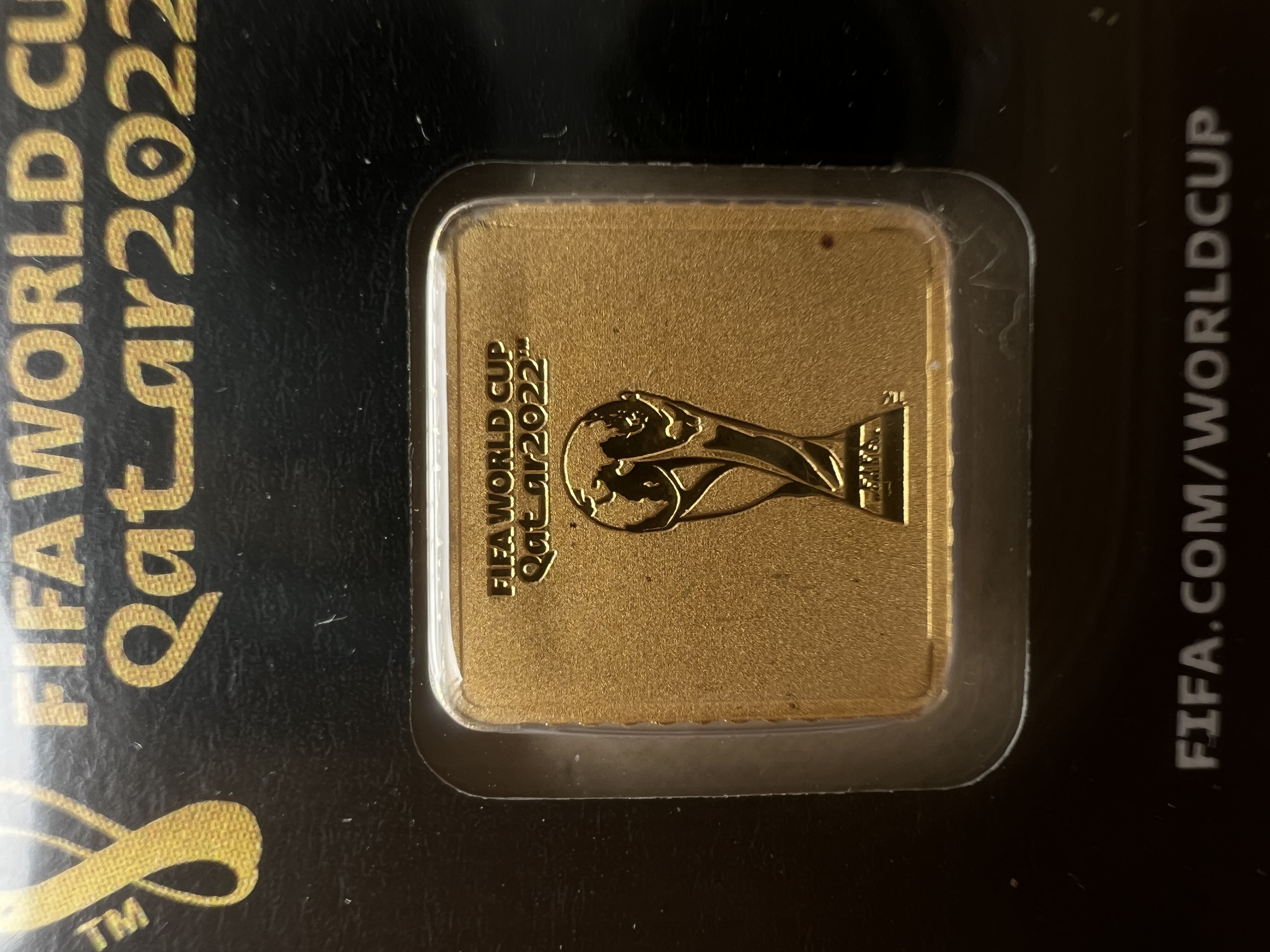 (SN:2110) FIFA World-Cup Qatar 2022 1g 🇩🇪 Limited Gold Bar Emas 999.9 足球赛