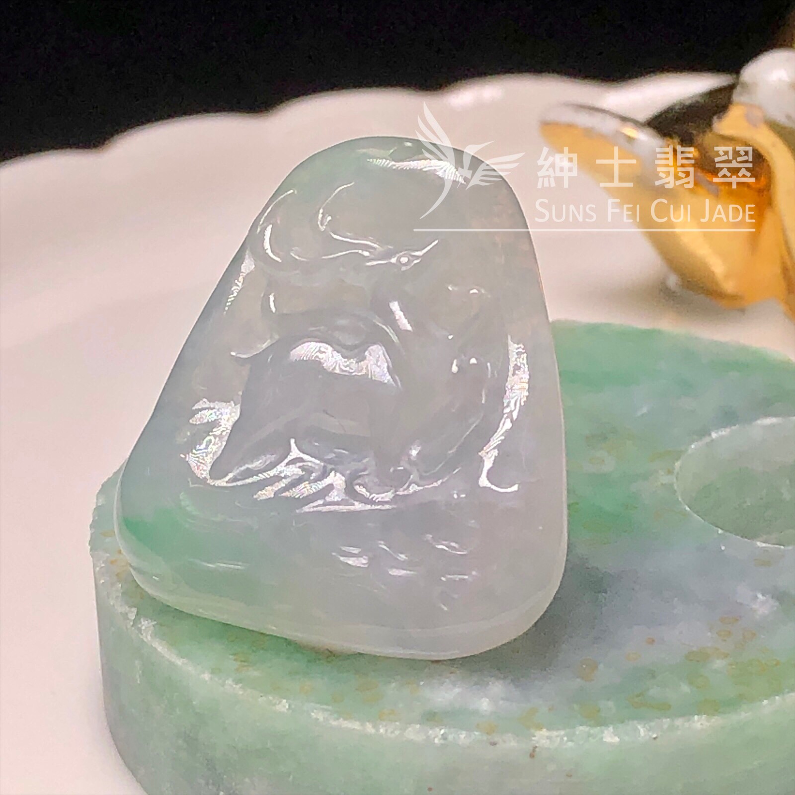 YK00107 金絲翡翠福鹿雙全