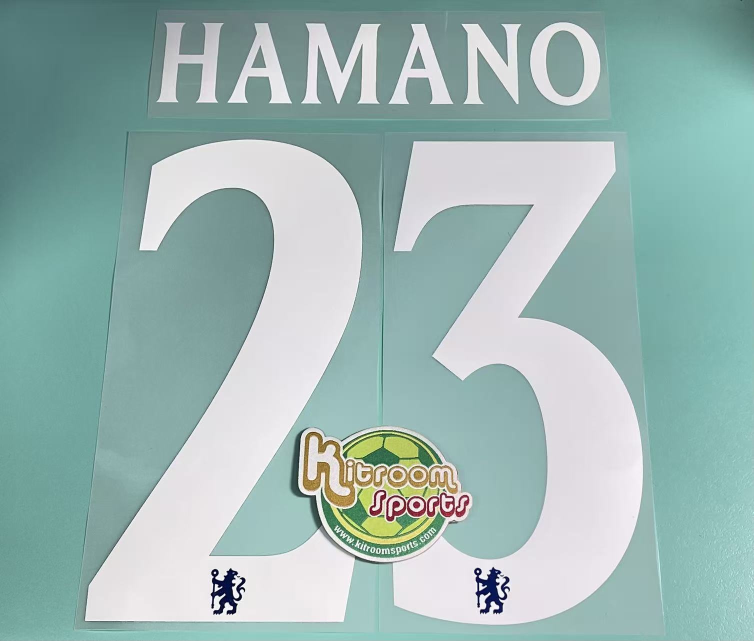 2025-26 Chelsea Women Team Home UCL Nameset #23 HAMANO