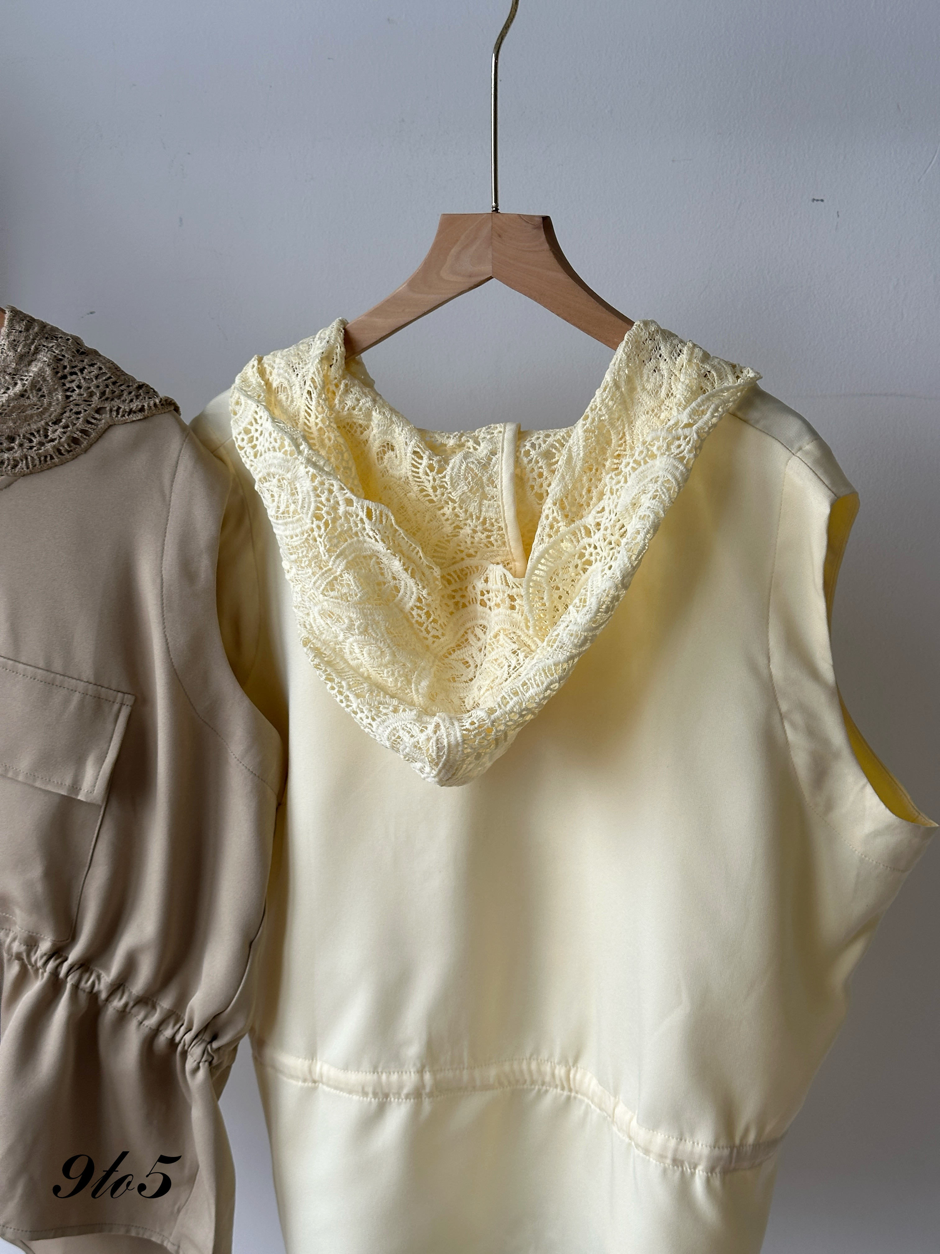 T4115 Lace Hood Oversize Top - 4 Colors 