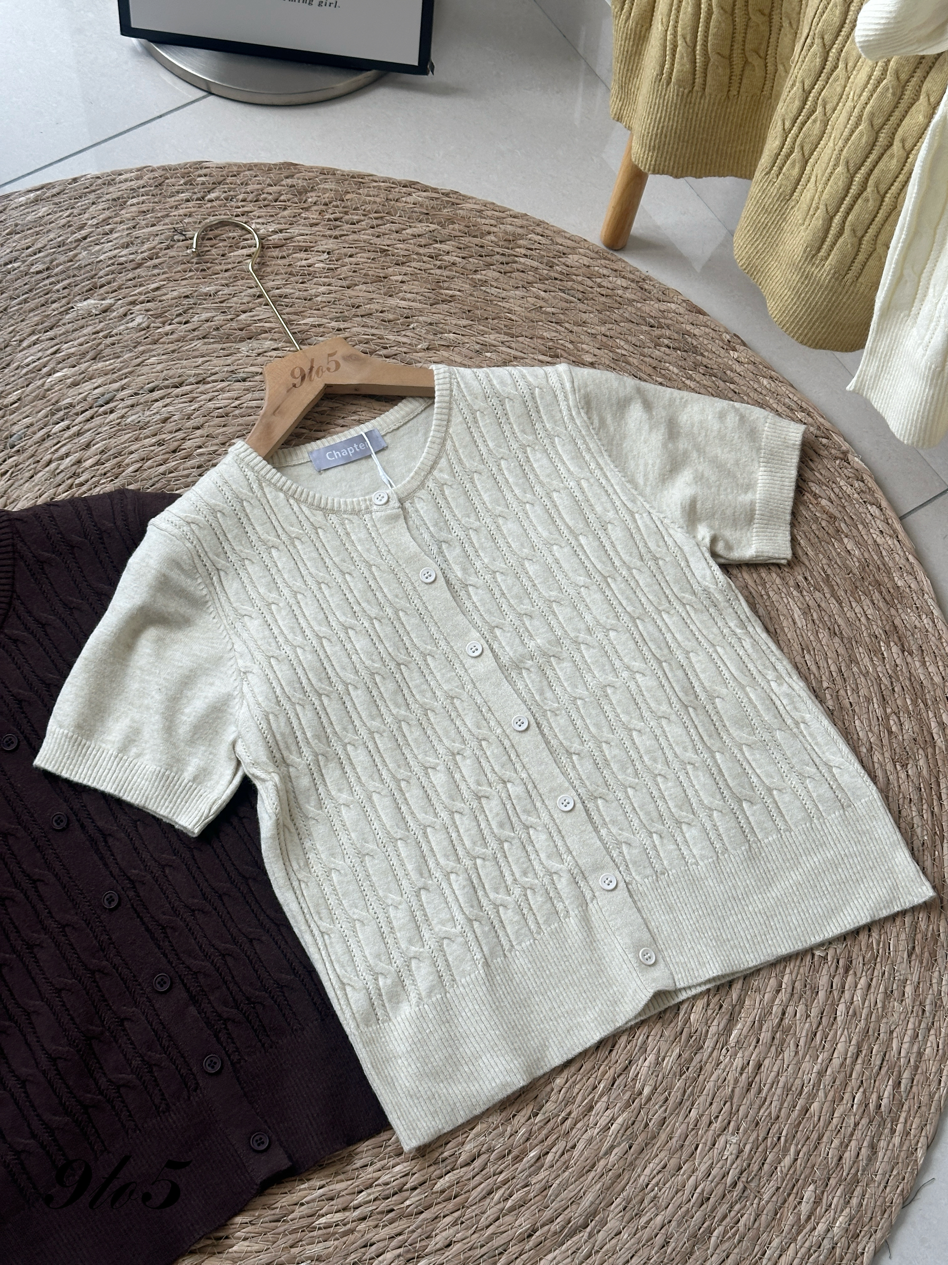 T4241 Cable Knit Cardigan - 4 Colors
