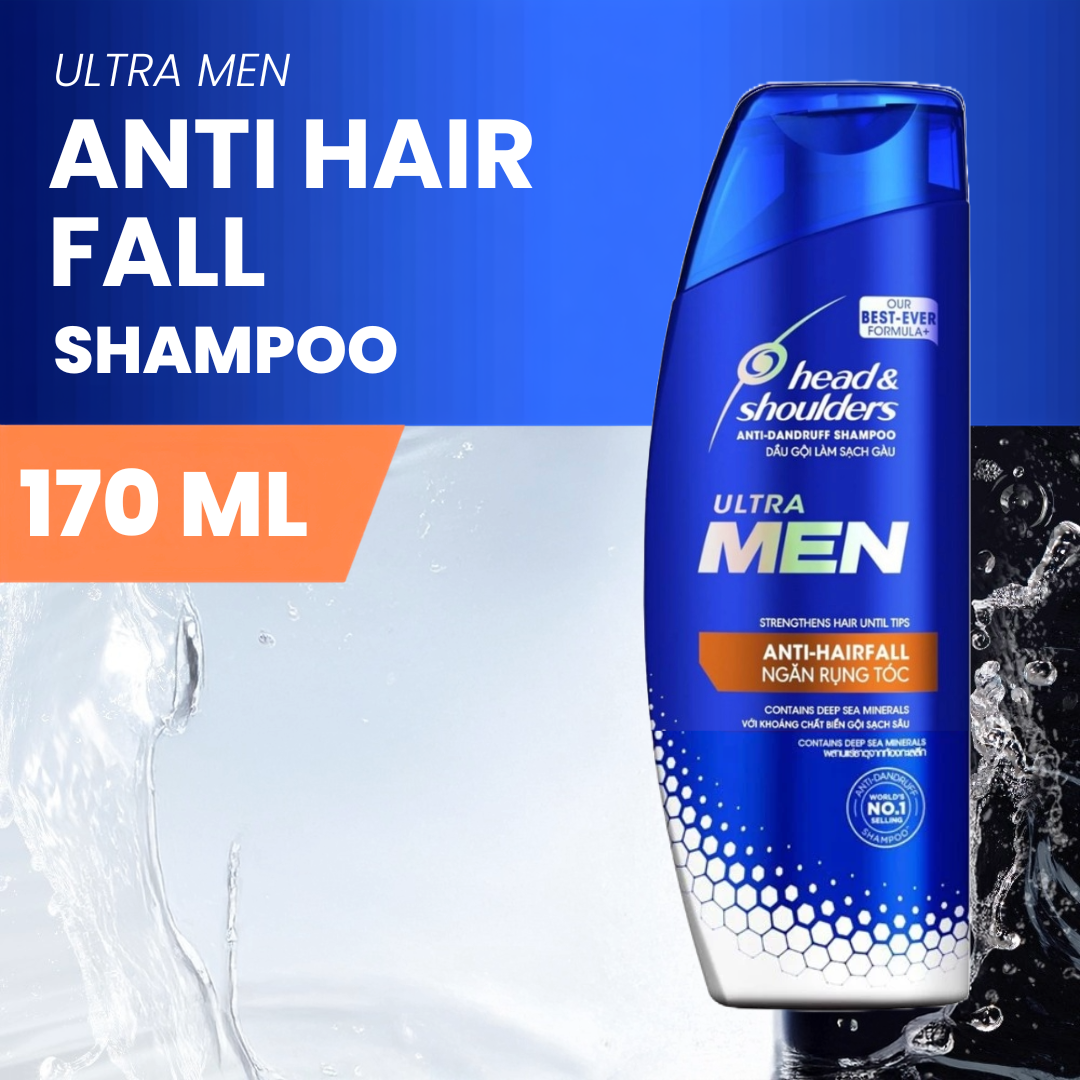 Head & Shoulders Ultramen Shampoo 170ml / ANTI HAIRFALL