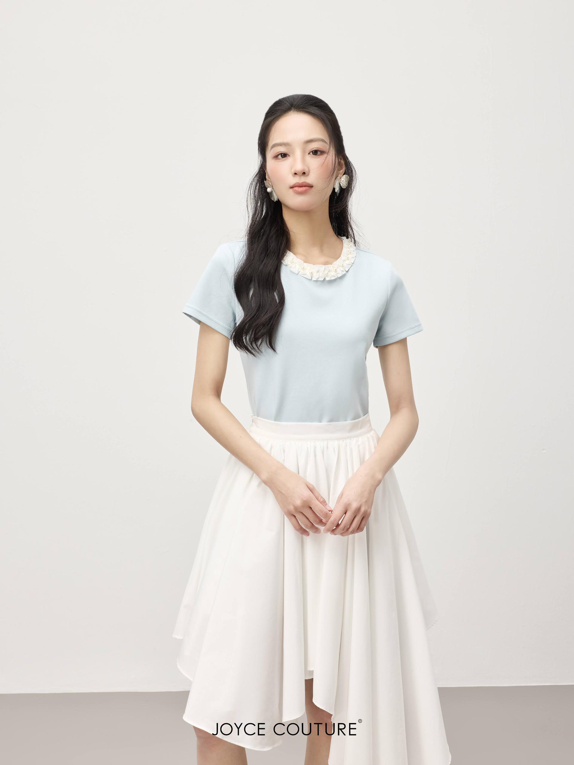 不对称喇叭形设计半裙 S0168