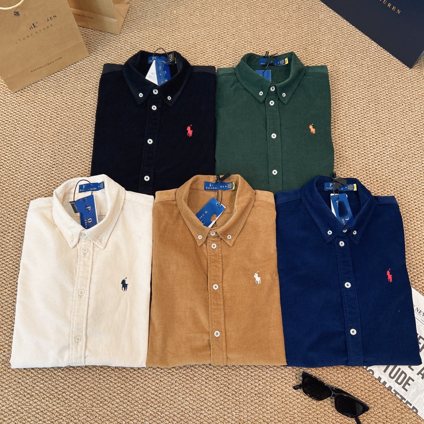 預訂 Polo Ralph Lauren燈芯絨小標刺繡恤衫 