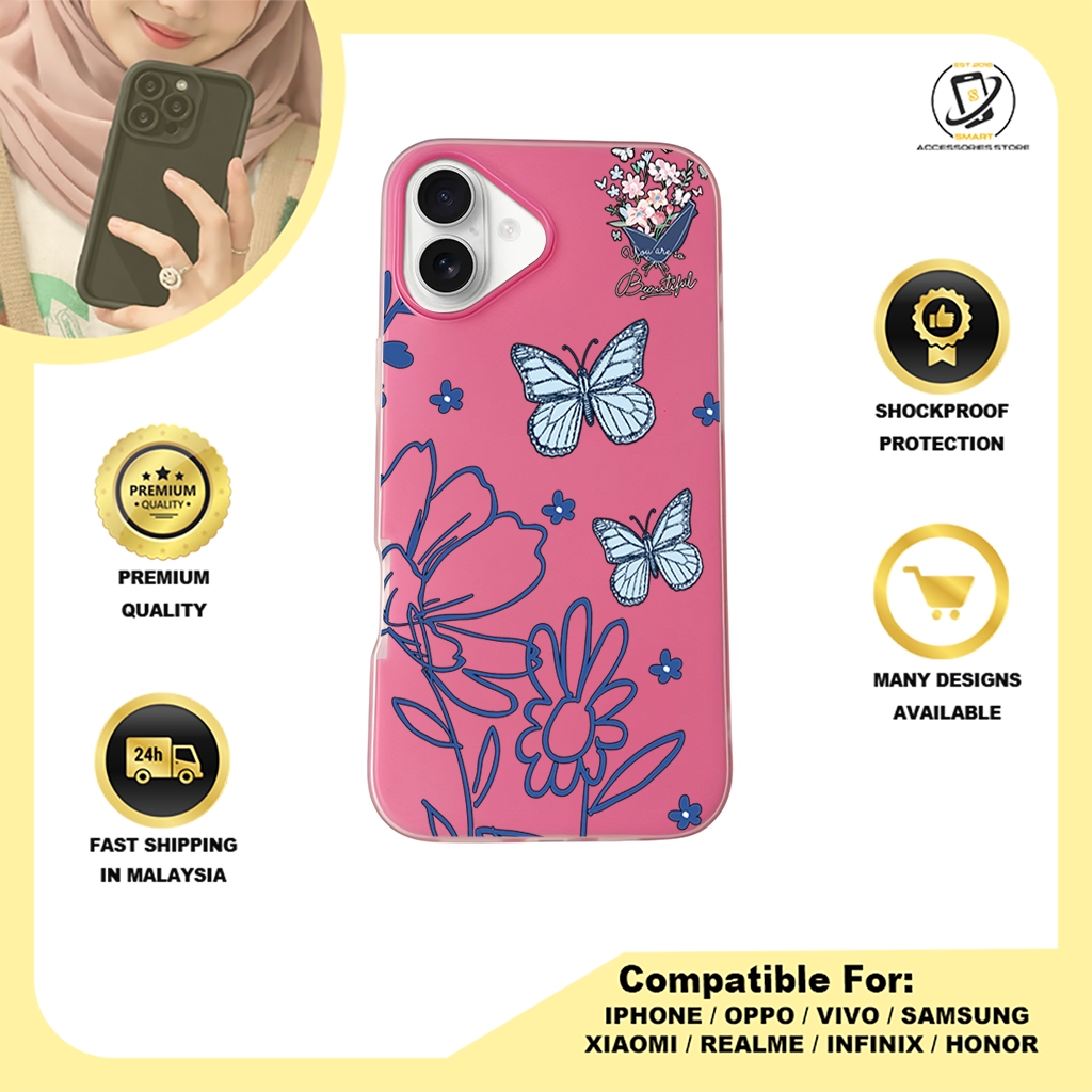 JELLY CASE PHONE FOR IPHONE - DESIGN BUTTERFLY G