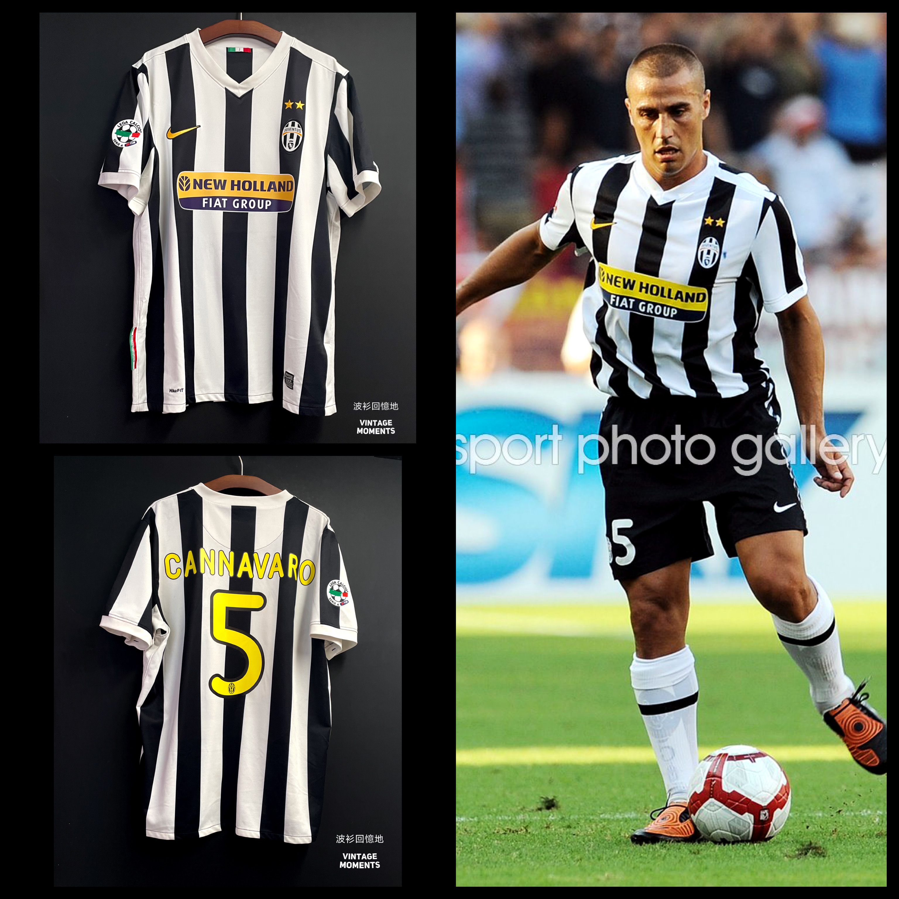 祖雲達斯09/10主場 簡華拿路 JUVENTUS HOME SHIRT CANNAVARO 