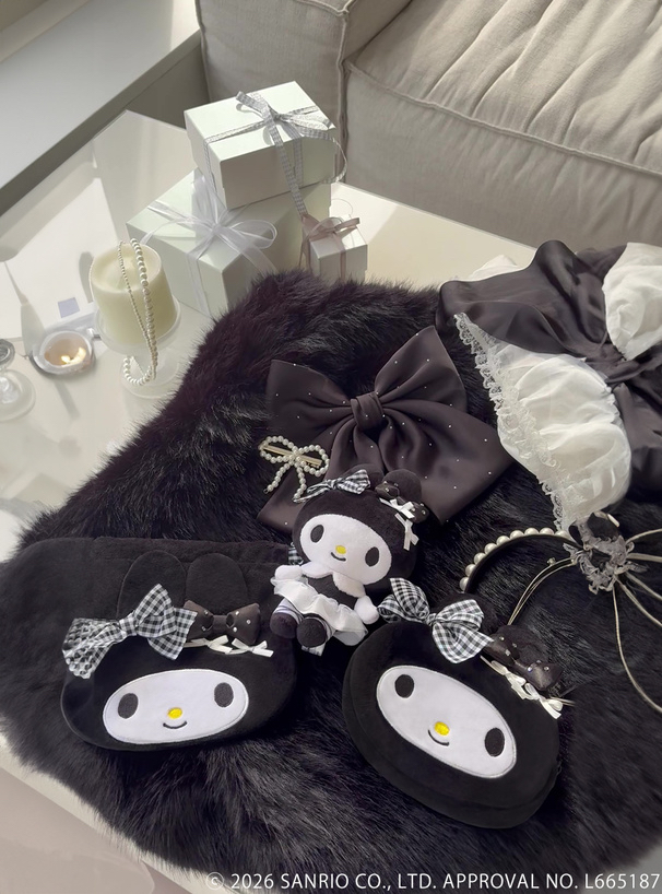 🎀【預訂】Black My Melody Valentine's Day Drawstring Bag