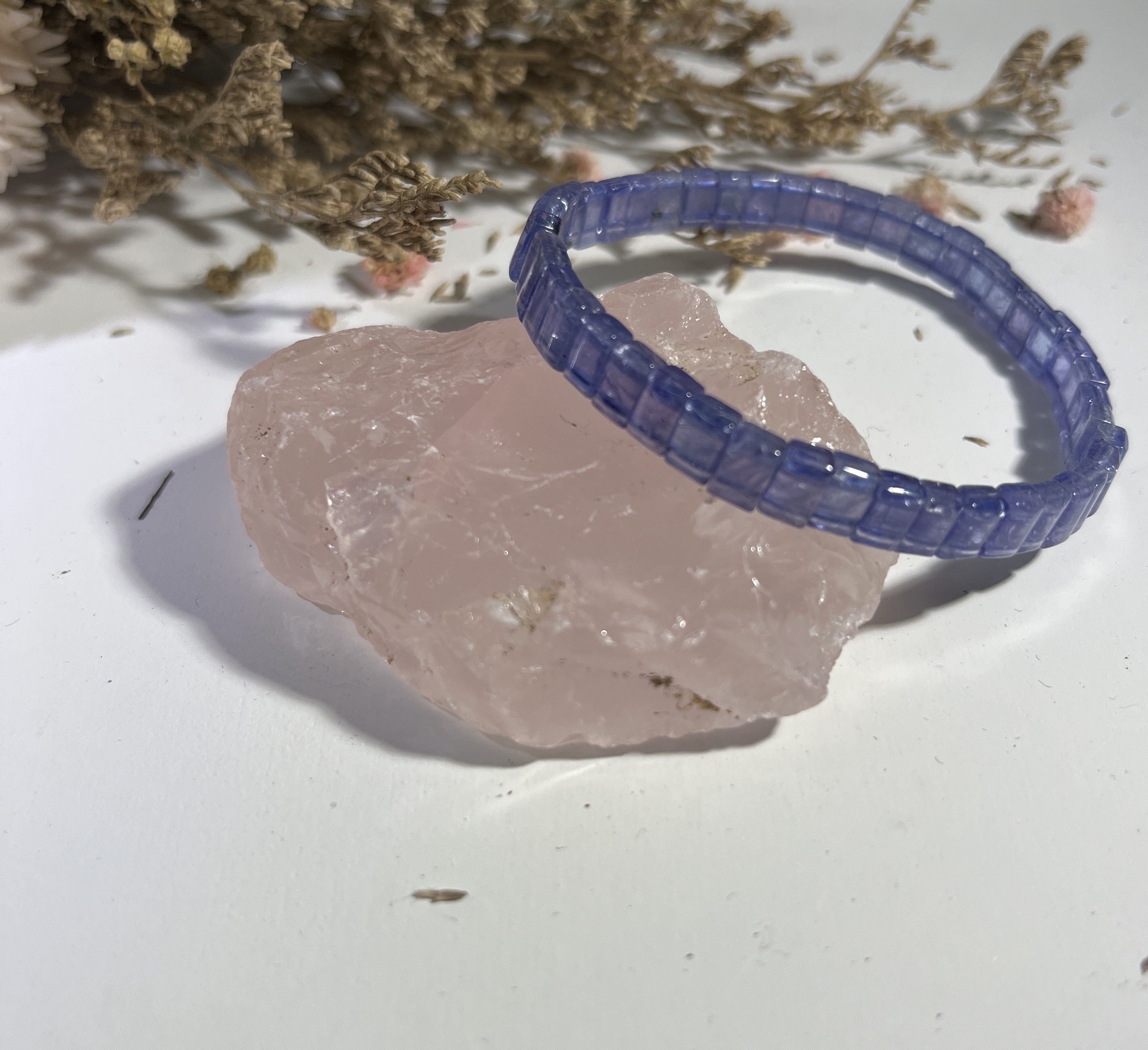 高品質透體坦桑石手排 7mm