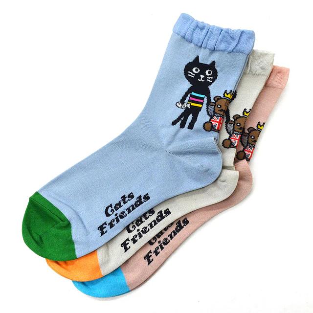 Pebbly x New England Teddy Bear Socks