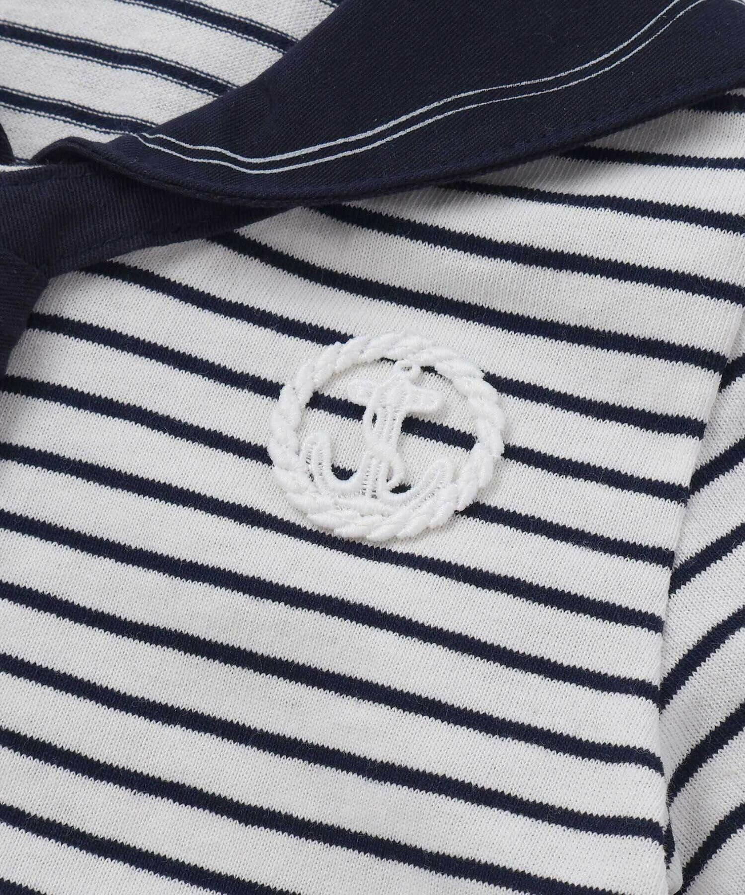 🇯🇵預訂 日本直送🇯🇵Slap Slip Baby兩色海洋風水手領短袖連身服