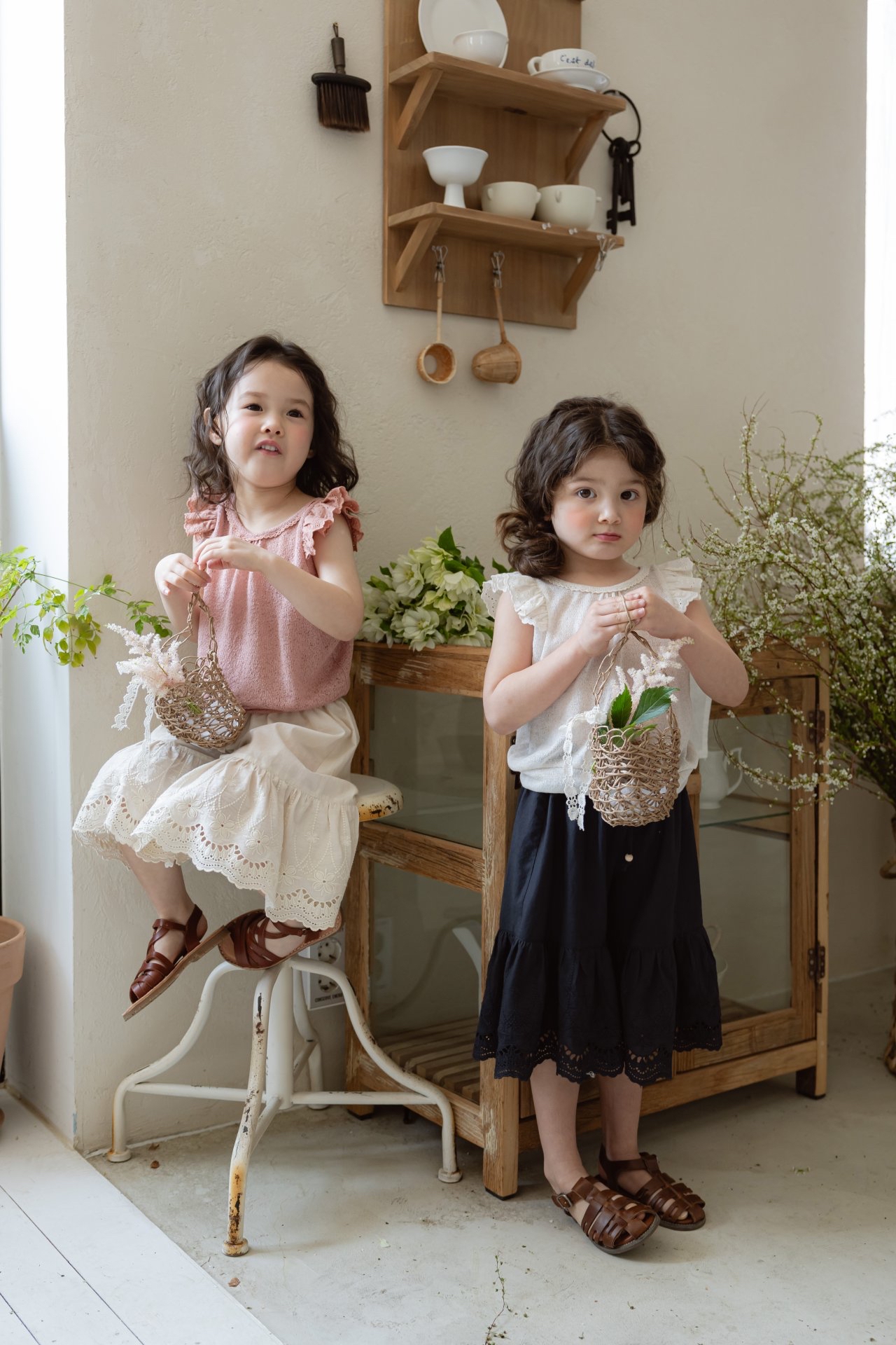 Flo | Lace 7分pants(Ivory 120(105-115)