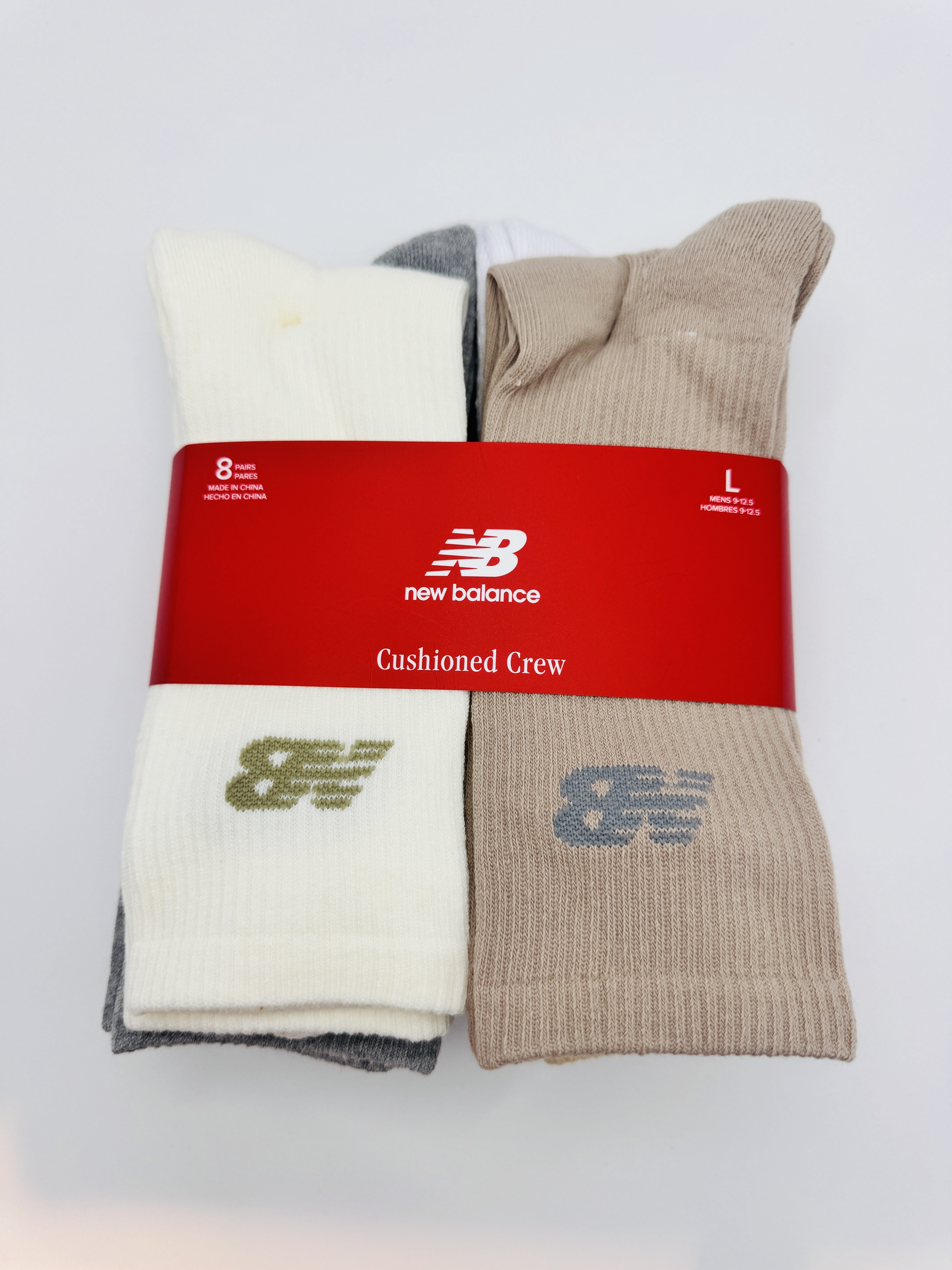 New Balance 淨色襪六對裝（香港現貨）