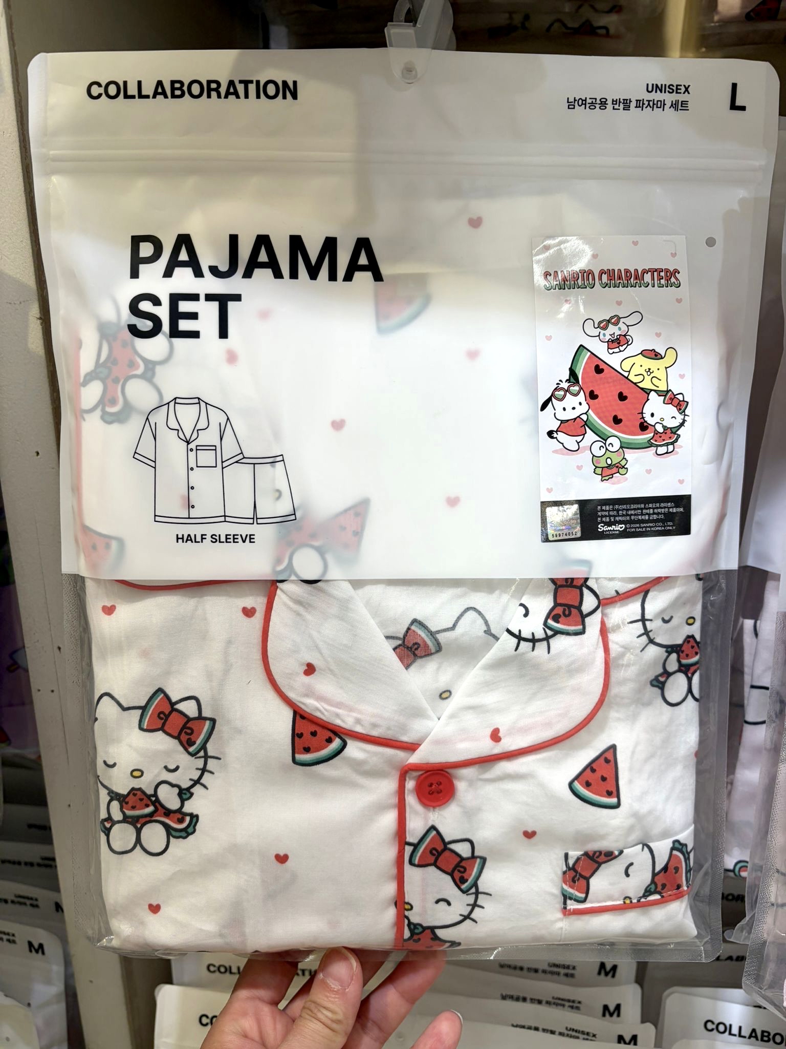 （約5月頭到貨）🇰🇷韓國人氣SPAO x Sanrio 涼感睡衣系列💕