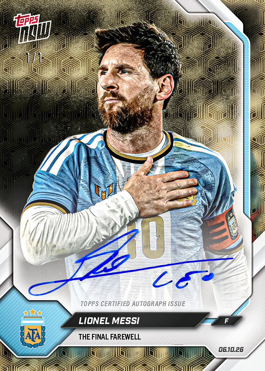 Lionel Messi - 2026 Argentina Topps NOW® Final Farewell 原封紀念包【團購】