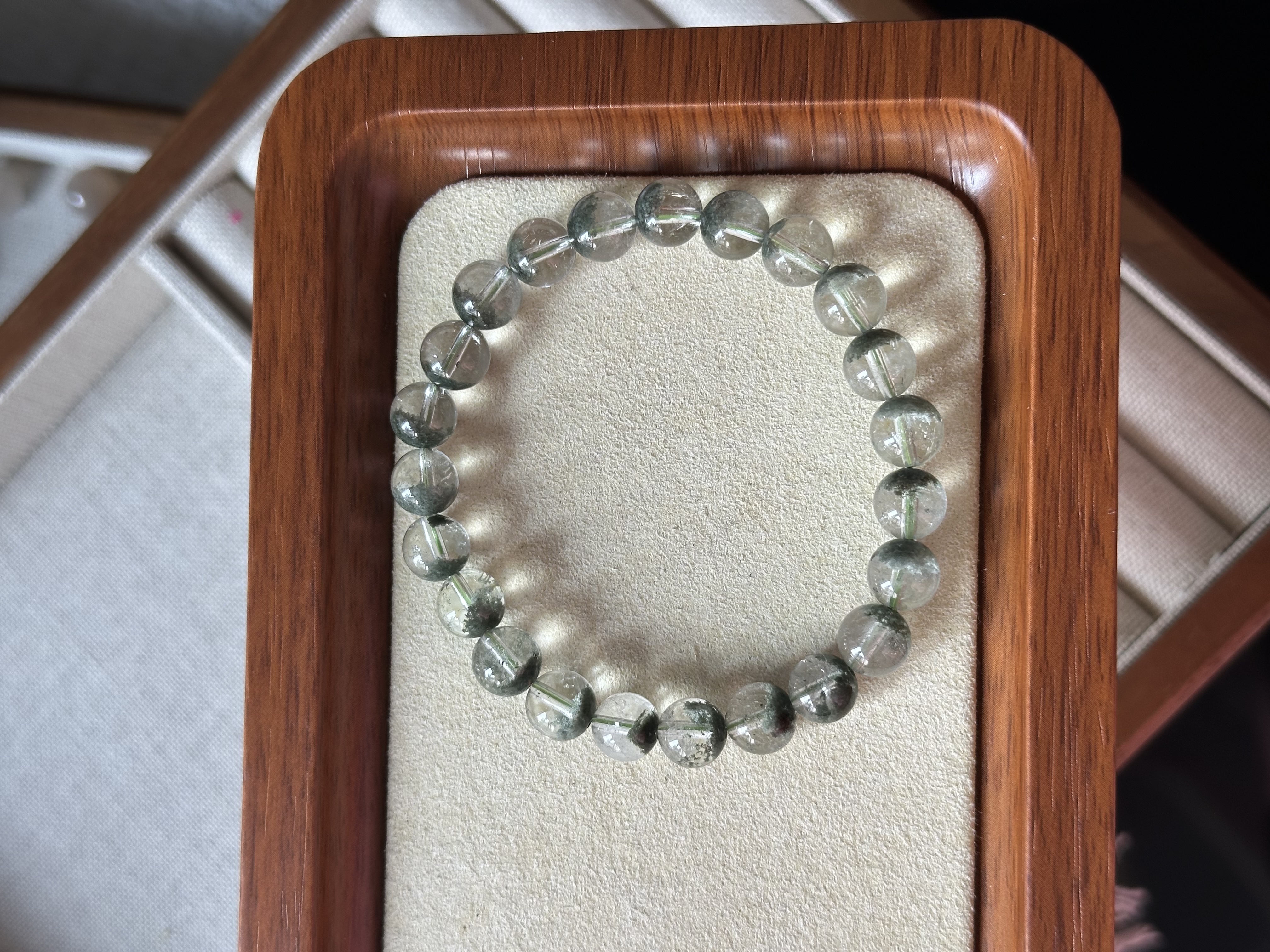 高货半盆绿幽灵 ｜ Half bowl Green Phantom 8.4mm