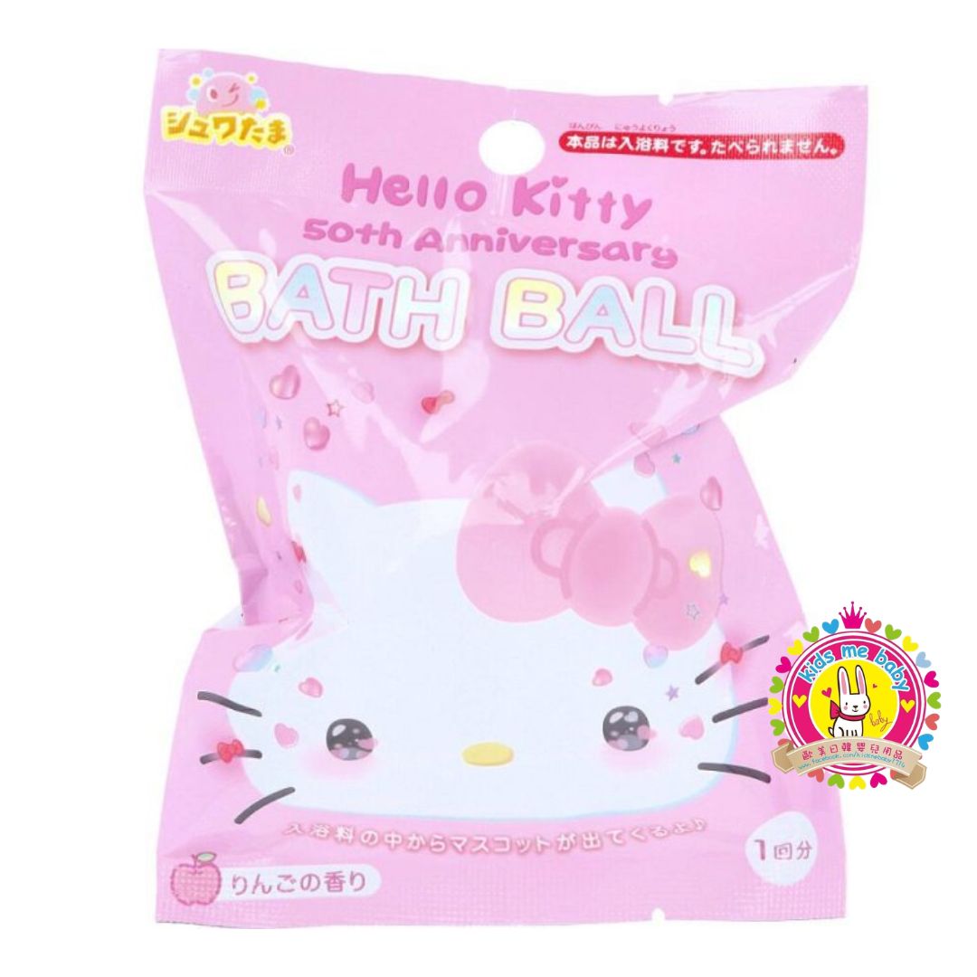 Hello Kitty 吉蒂貓 50周年 蘋果香味入浴劑 沐浴球 75g 【款式隨機】 ⭐