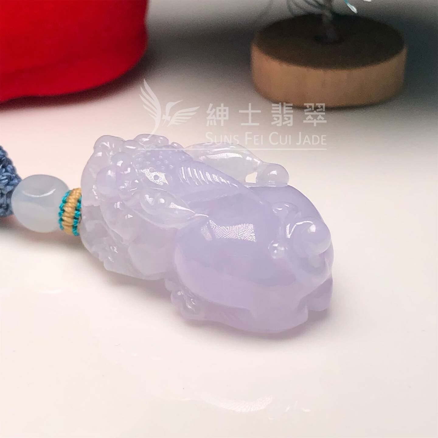 冰紫貔貅掛件