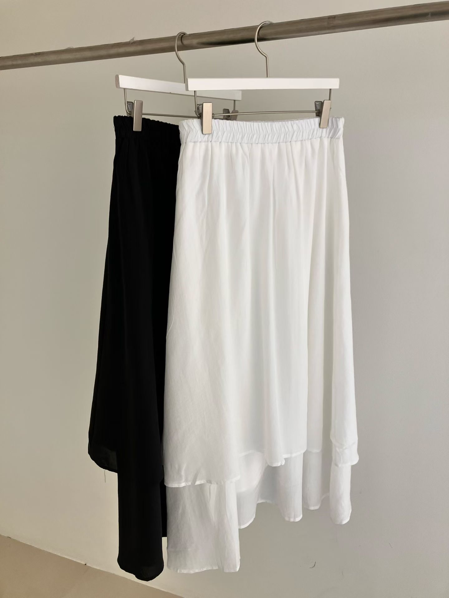 HA15 橡筋腰層次半截裙