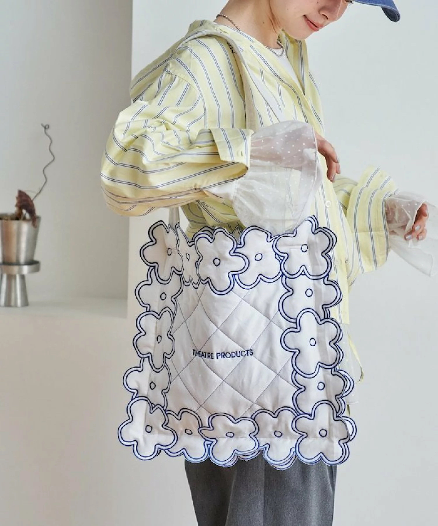 日本預訂📍日本限定THEATRE PRODUCTS花花邊圖案Tote Bag 不包郵 2026年4月上旬出貨