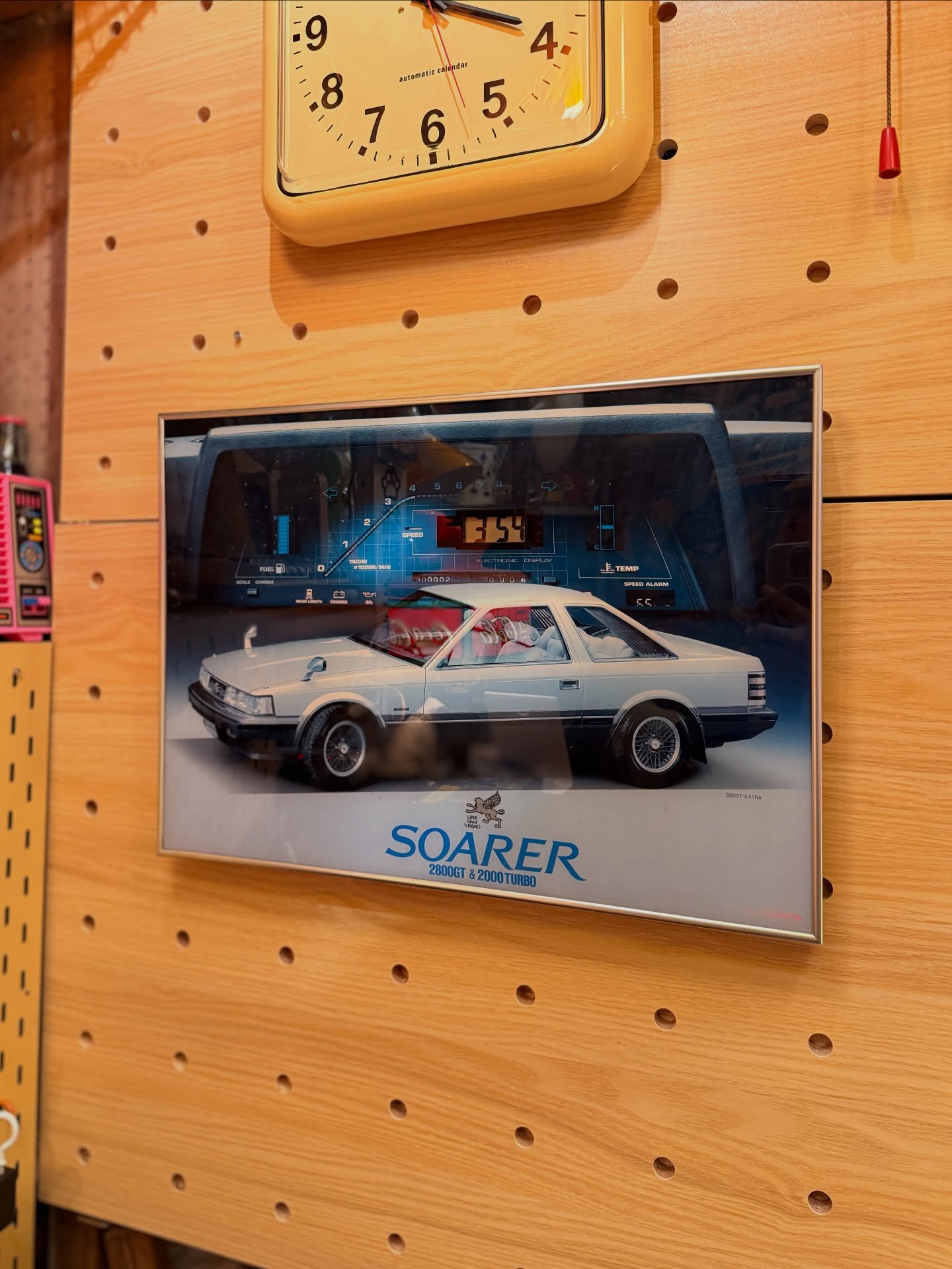 【昭和年代】TOYOTA SOARER 廣告掛鐘