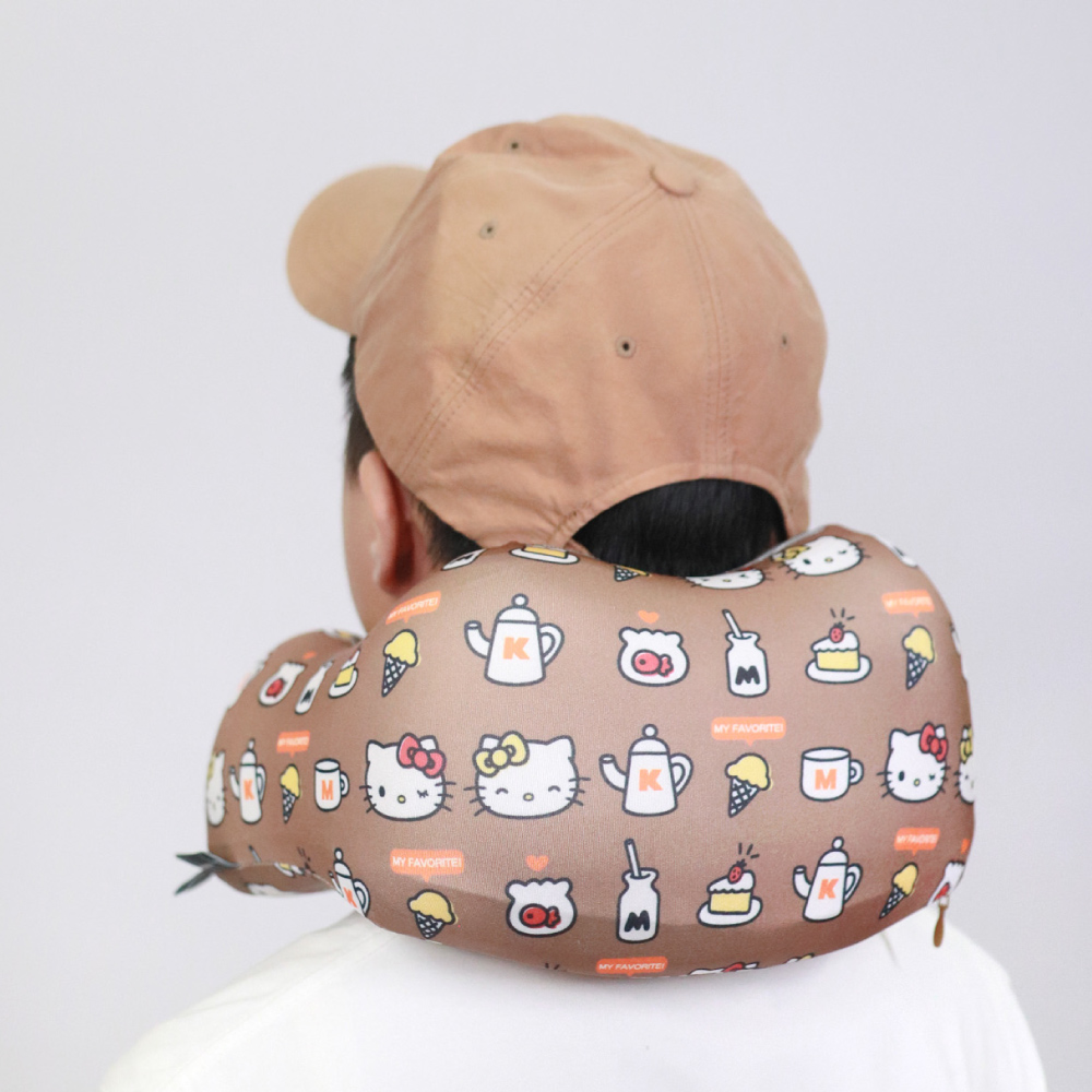 📦訂購 台灣代購 murmur Sanrio 三麗鷗 Hello Kitty & Mimmy 旅行頸枕 (附收納袋)