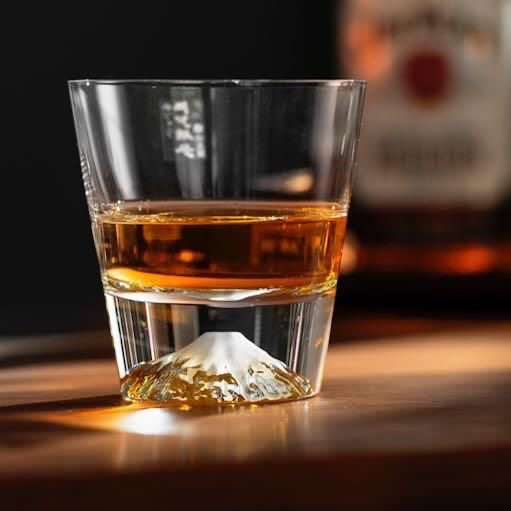 EDO GLASS 江戶硝子系列 富士山玻璃酒杯