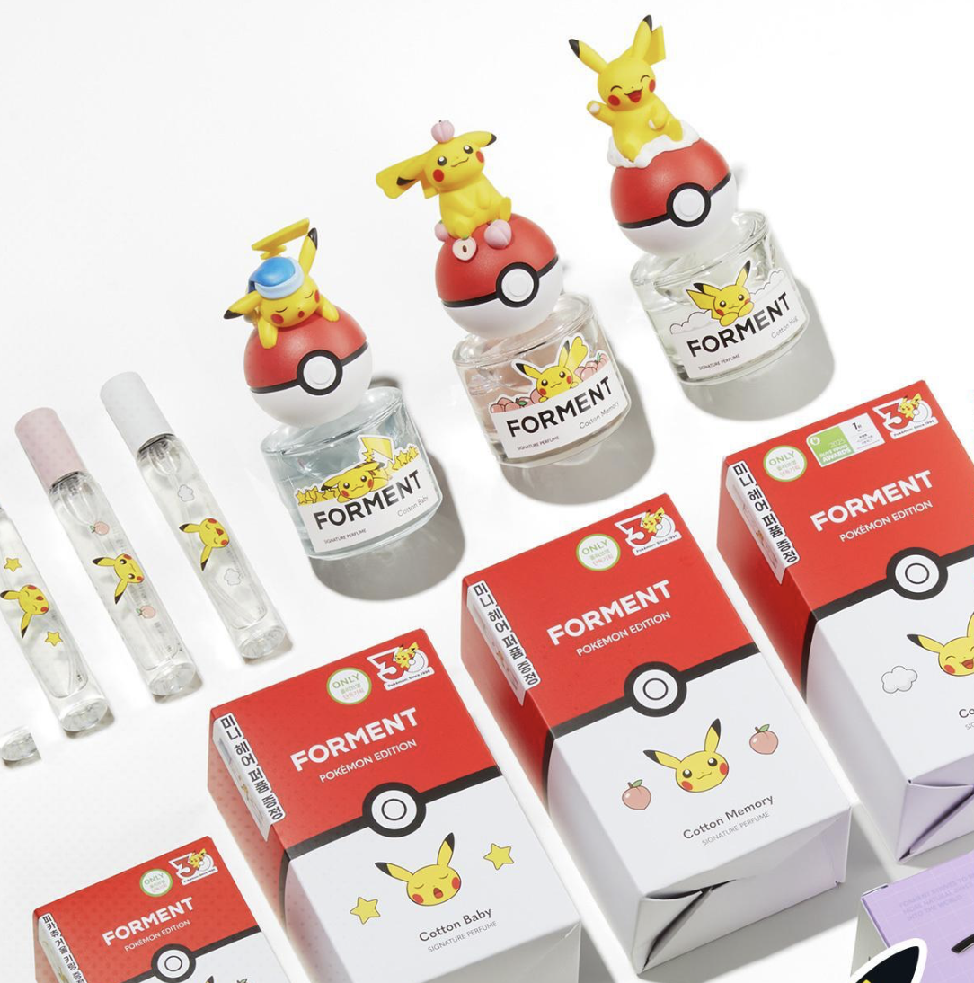 韓國 Forment X Pokemon Signature 香水50ml +送頭髮香水9ml｜COTTON HUG / COTTON MEMORY / COTTON BABY