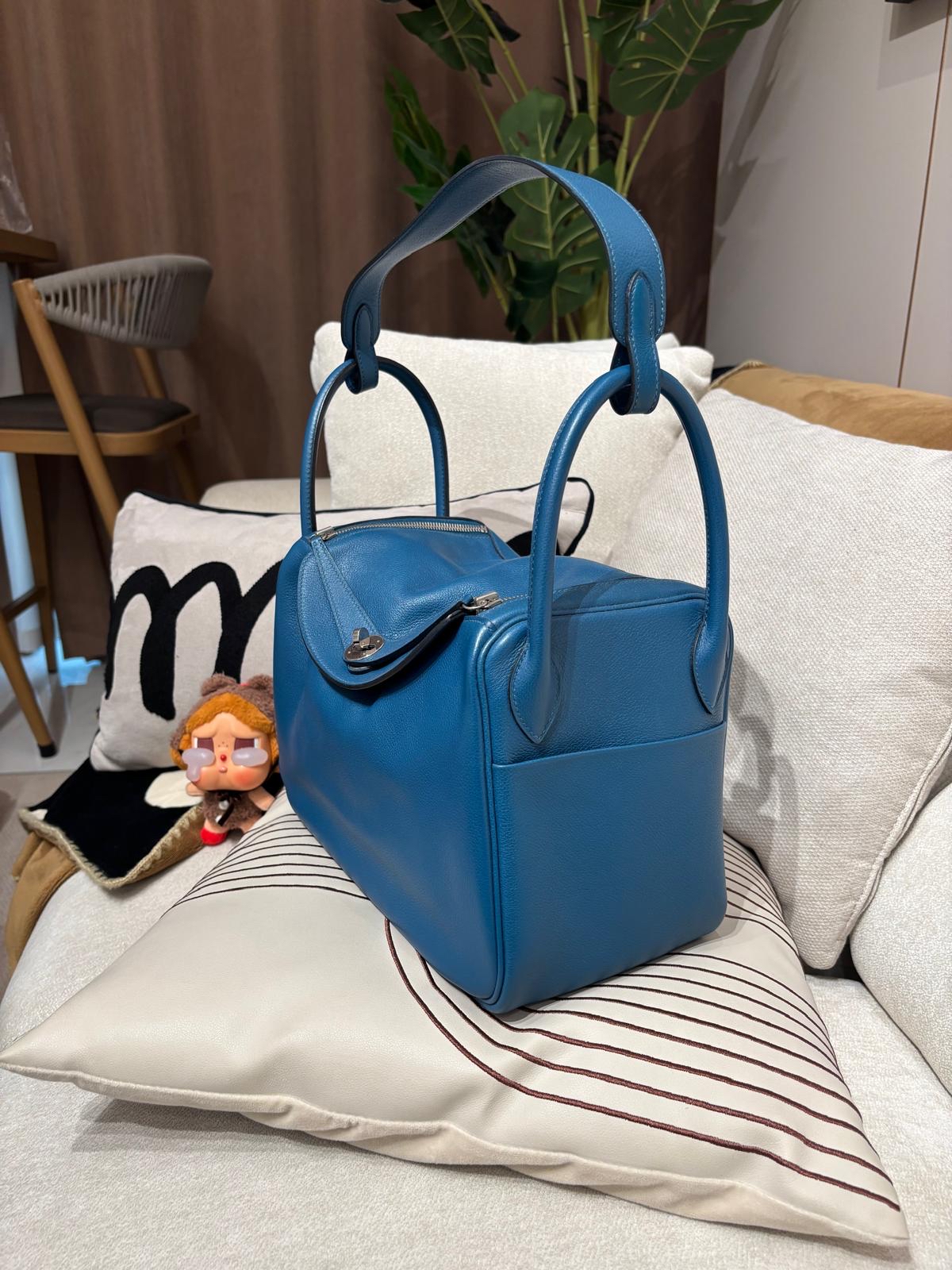 Hermes Lindy 30,evercolor 牛皮 100%Authentic ,95%new ✅塵袋✅盒