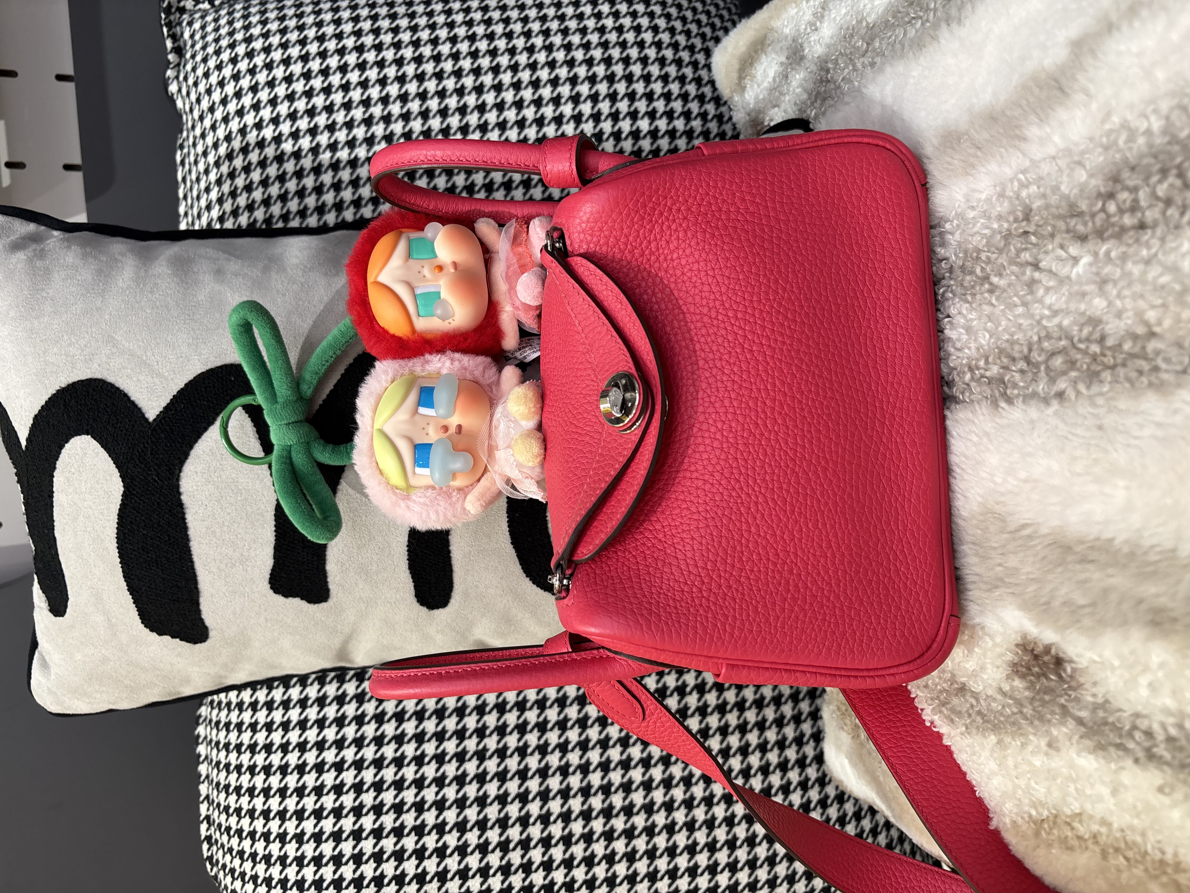 HERMES MINI LINDY ,STAMP Y, ROSE EXTREME CLEMENCE 100%Authentic ,99%new閑置品 ✅專門店收據✅dust bag ✅盒