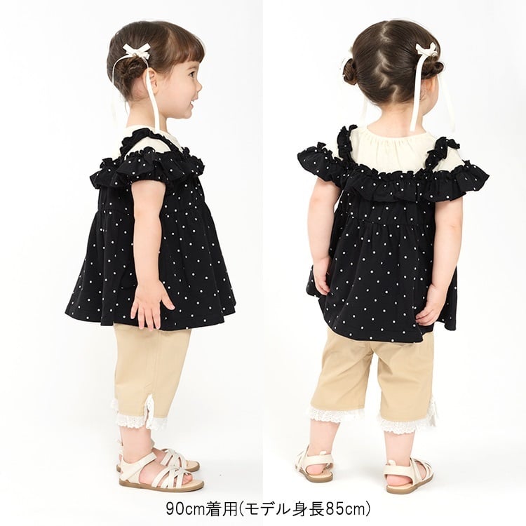 🆕【⭐訂購⭐】🇯🇵日本直送🌀花卉刺繡 / 蕾絲 開叉下擺 6分褲［2款選］🌀 [ELFA-0070][260708]