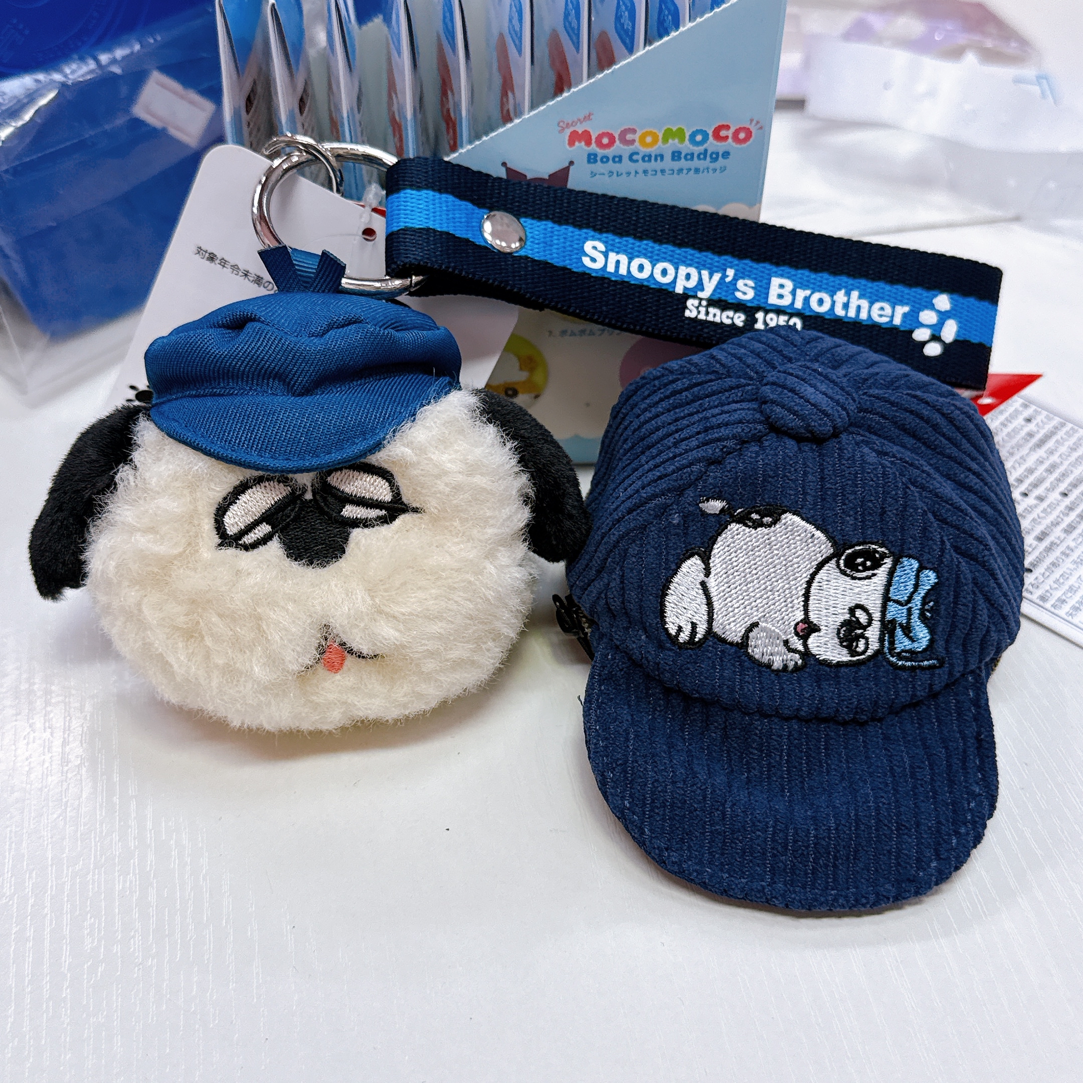 日本直送Snoopy Olaf 公仔掛飾 cap 帽散子包