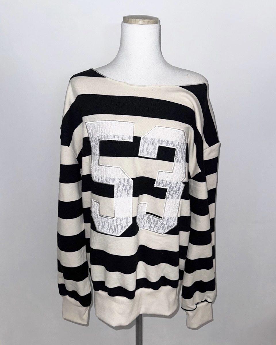 Lace Patch Off Shoulder Top