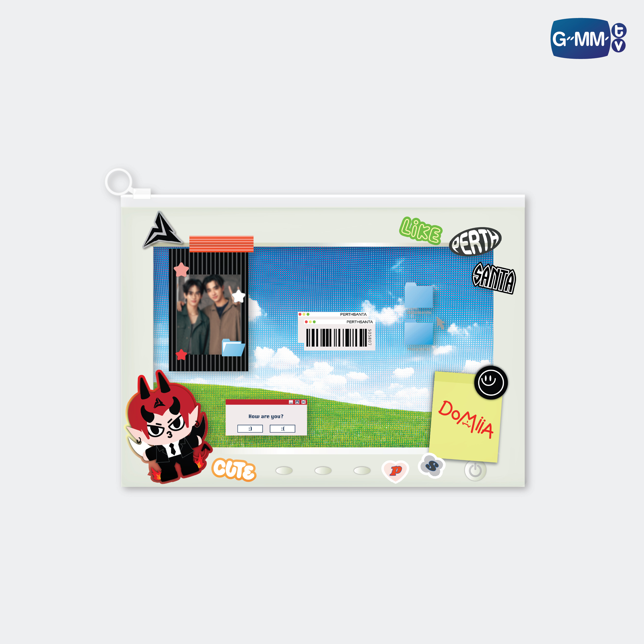 DOMIIA CHARACTER POCKET ZIP FOLDER