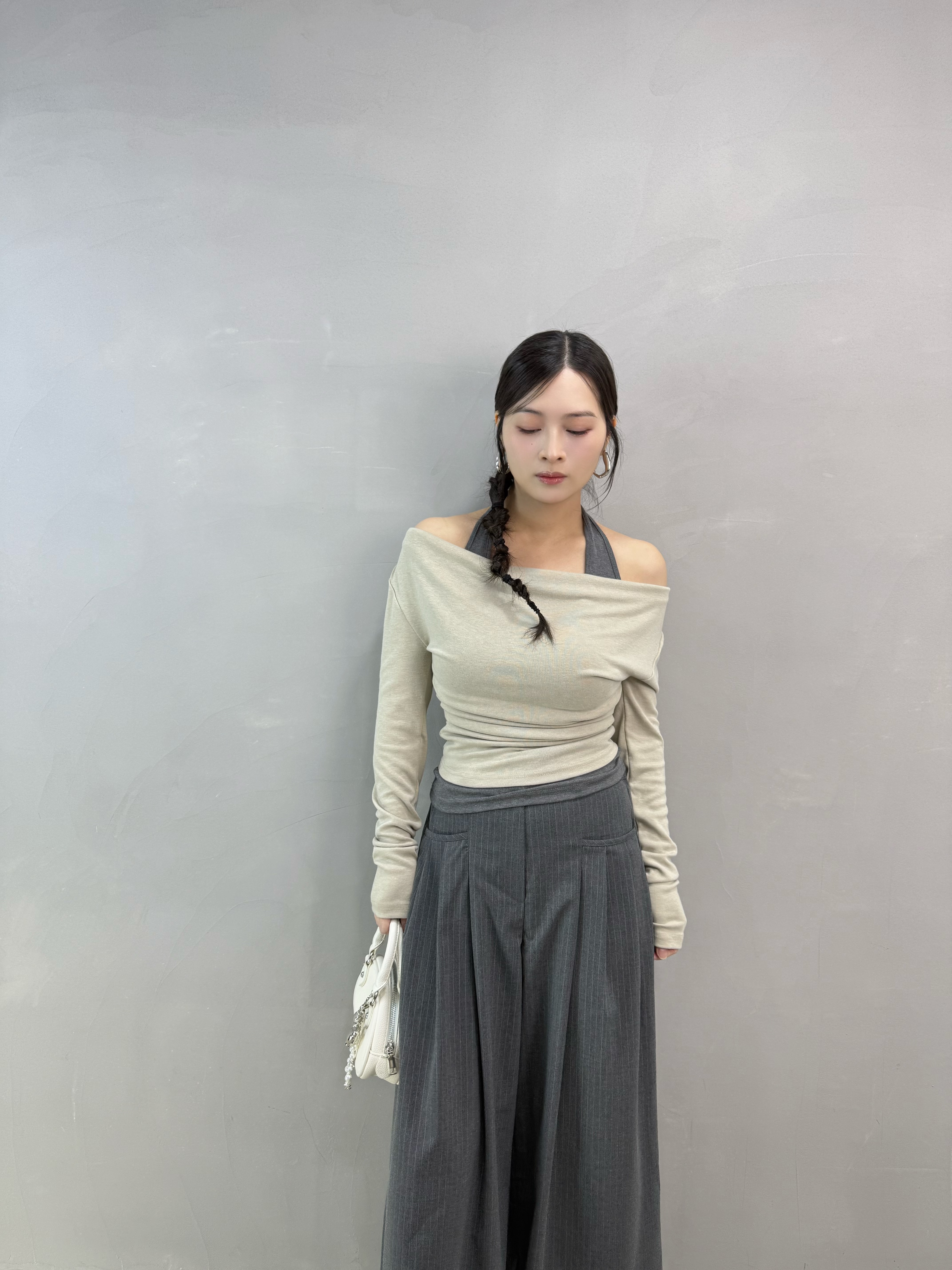 E01 假兩件大領Top