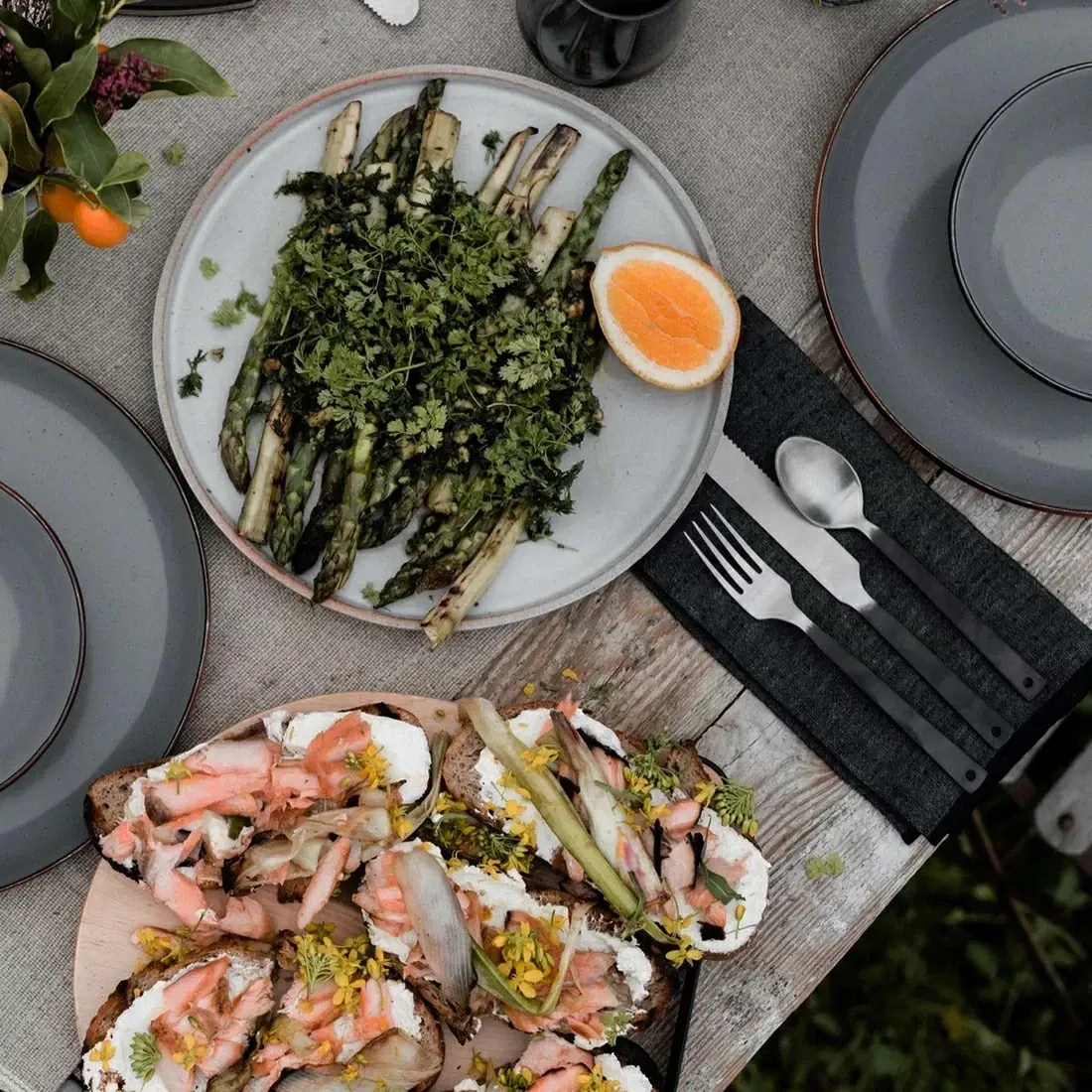 BAREBONES Matte Flatware 啞光不鏽鋼餐具 - 2 件套