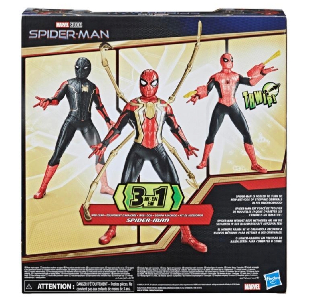 正版 Marvel Spider-Man No Way Home 蜘蛛俠不戰無歸 3合1 Web Gear 32cm大型公仔