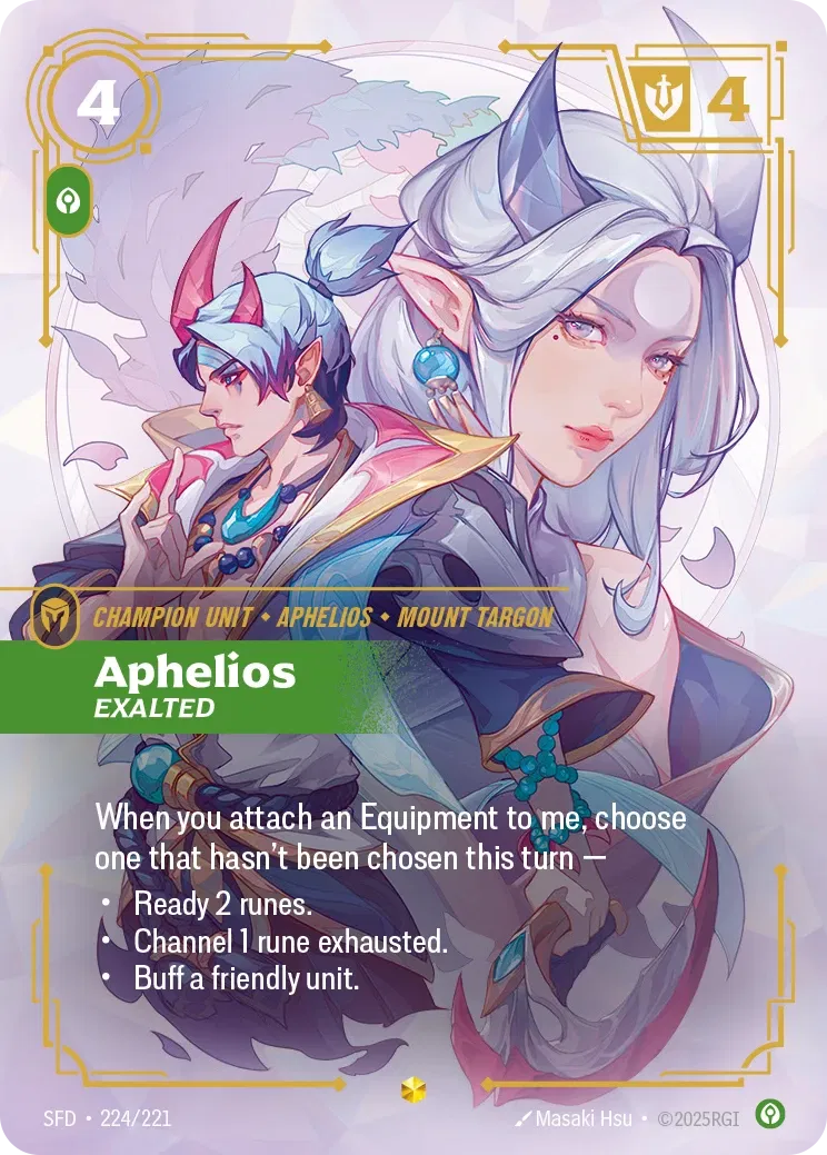 [ Spiritforged - Overnumber ] SFD-224/221  Aphelios Exalted