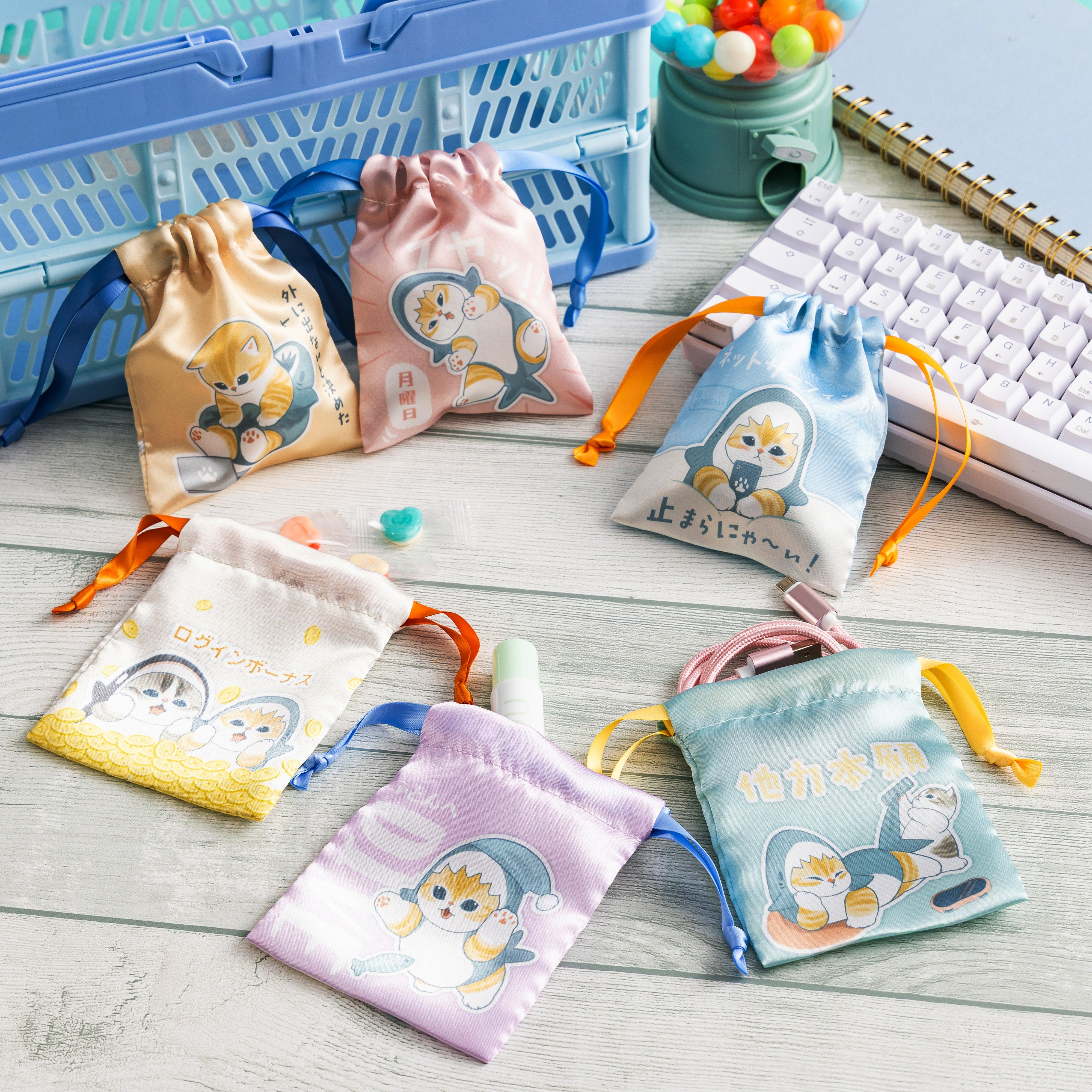 🌸 【預訂】索繩袋 (隨機) - Mofusand 18/9新品