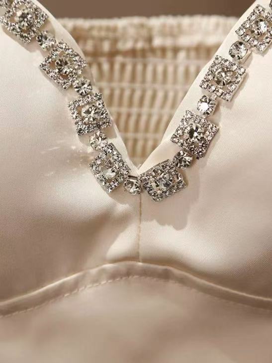 TP297镶钻吊带背心