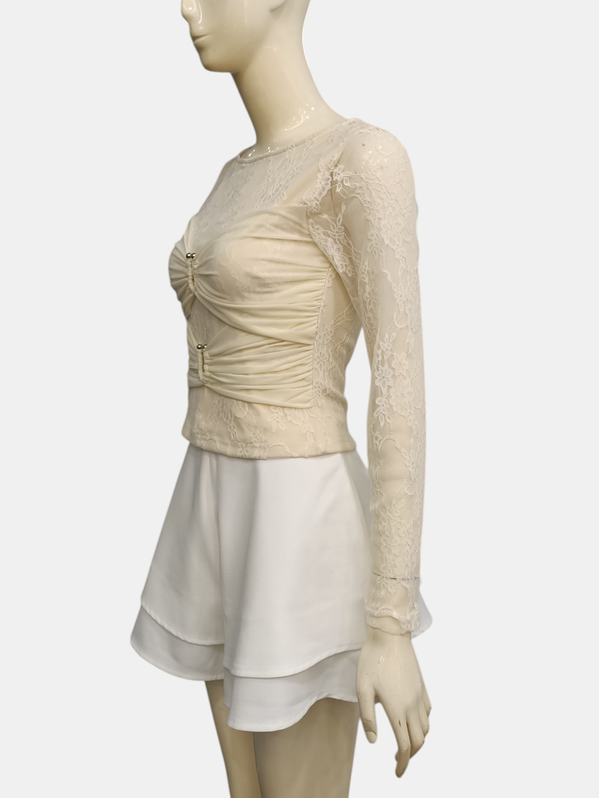 Soft Edge Lace Blouse M199